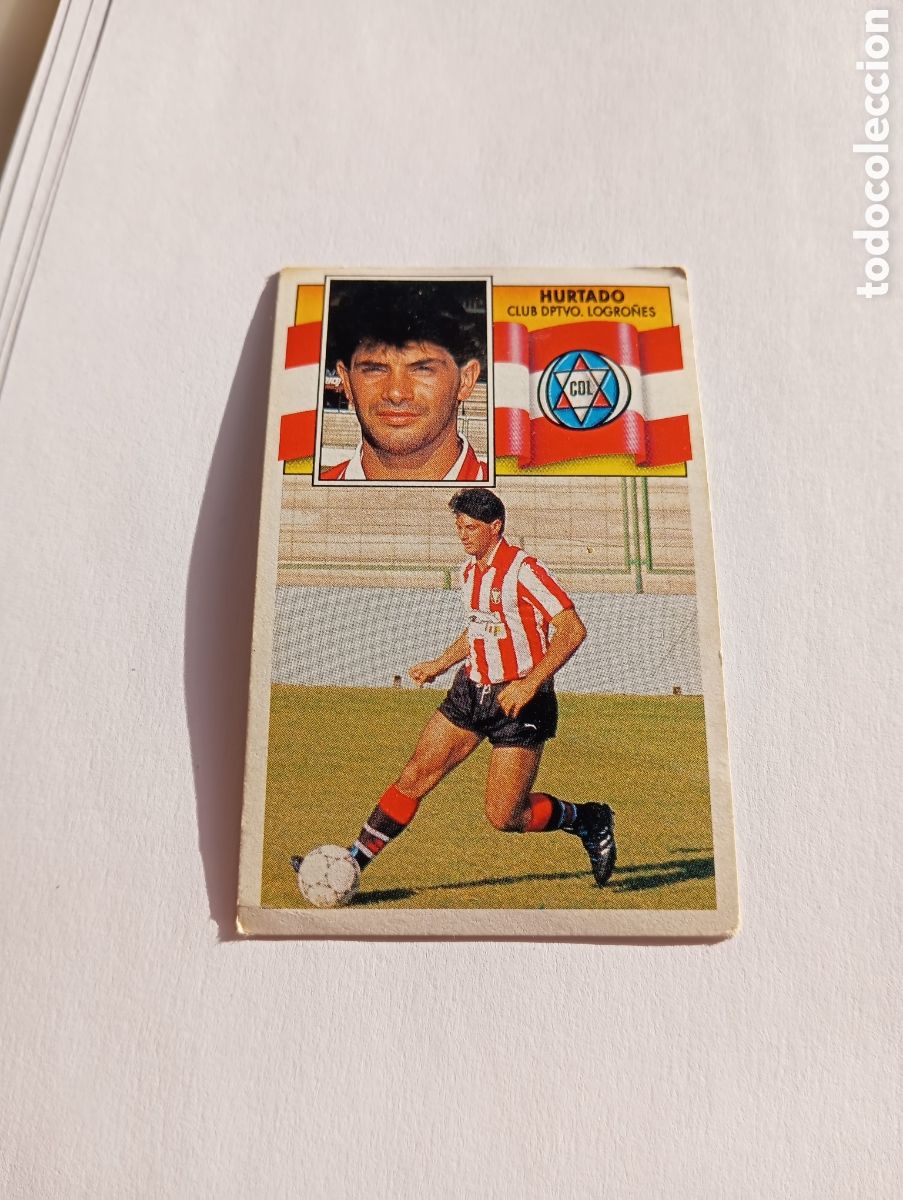 Cromos de F&uacute;tbol: HURTADO COLOCA Logro&ntilde;&eacute;s Liga Este 1990 1991 Panini 90 91 NUEVO SIN PEGAR