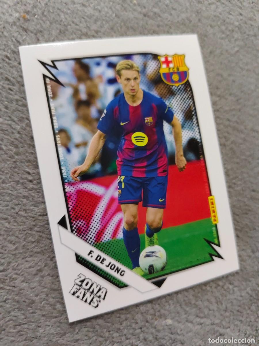 Cromos de F&uacute;tbol: 37 PANINI CLUB BARCELONA 25 26 F. DE JONG ZONA FANS 2025 2026
