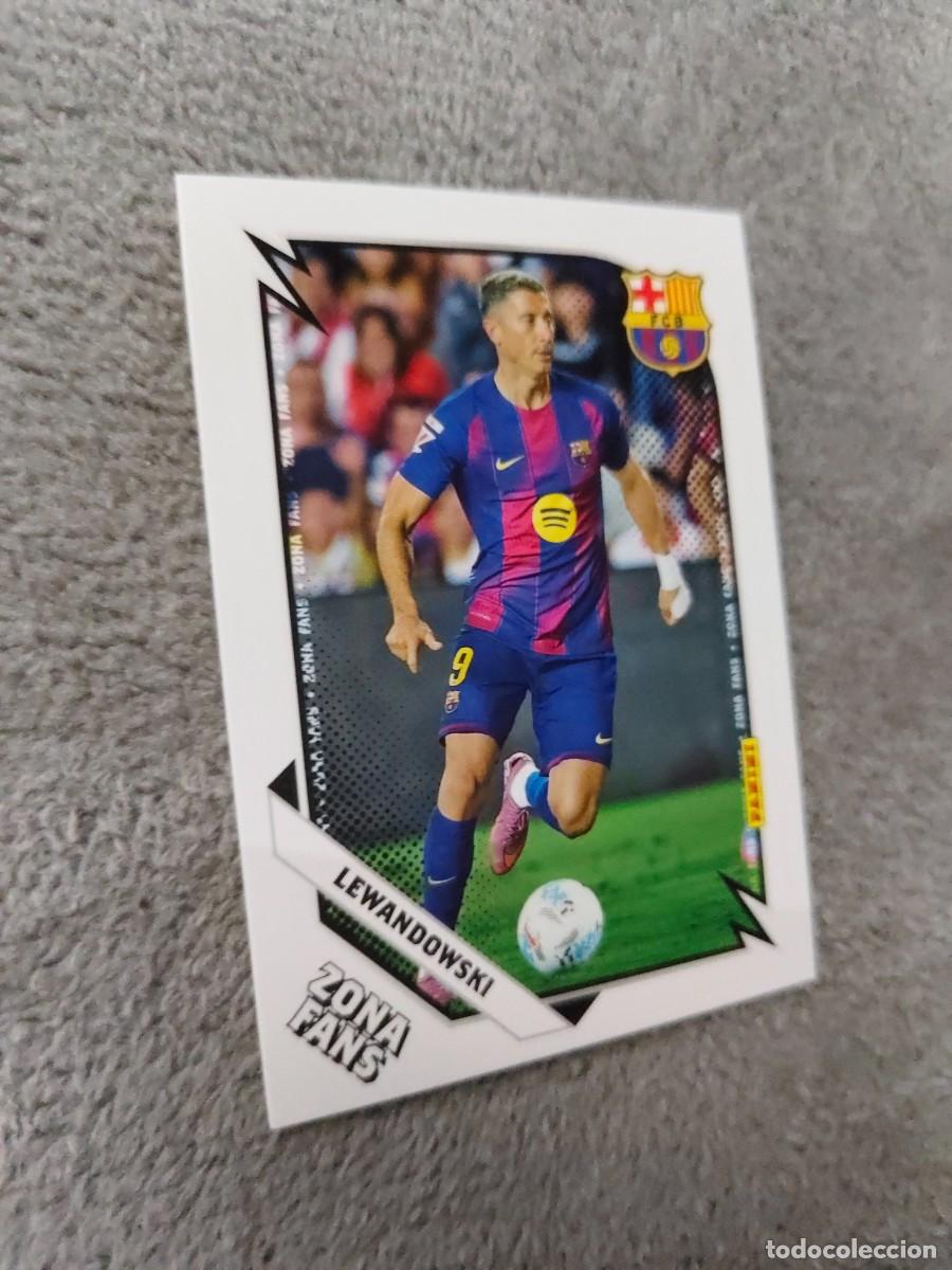 Cromos de F&uacute;tbol: 43 PANINI CLUB BARCELONA 25 26 LEWANDOWSKI ZONA FANS 2025 2026