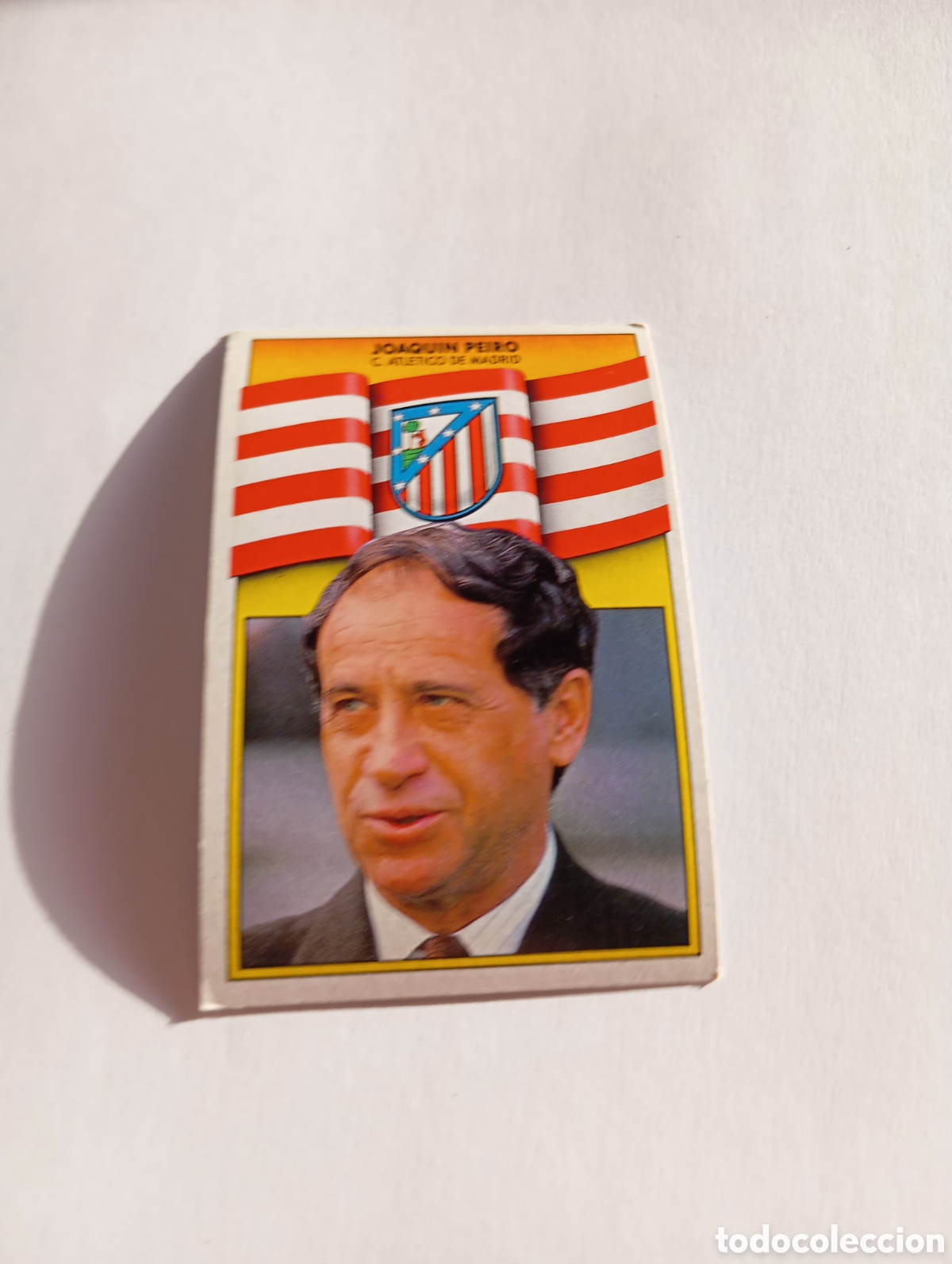 Cromos de F&uacute;tbol: ENTRENADOR JOAQU&Iacute;N PEIRO Atl&eacute;tico de Madrid Liga Este 1990 1991 Panini 90 91 NUEVO SIN PEGAR