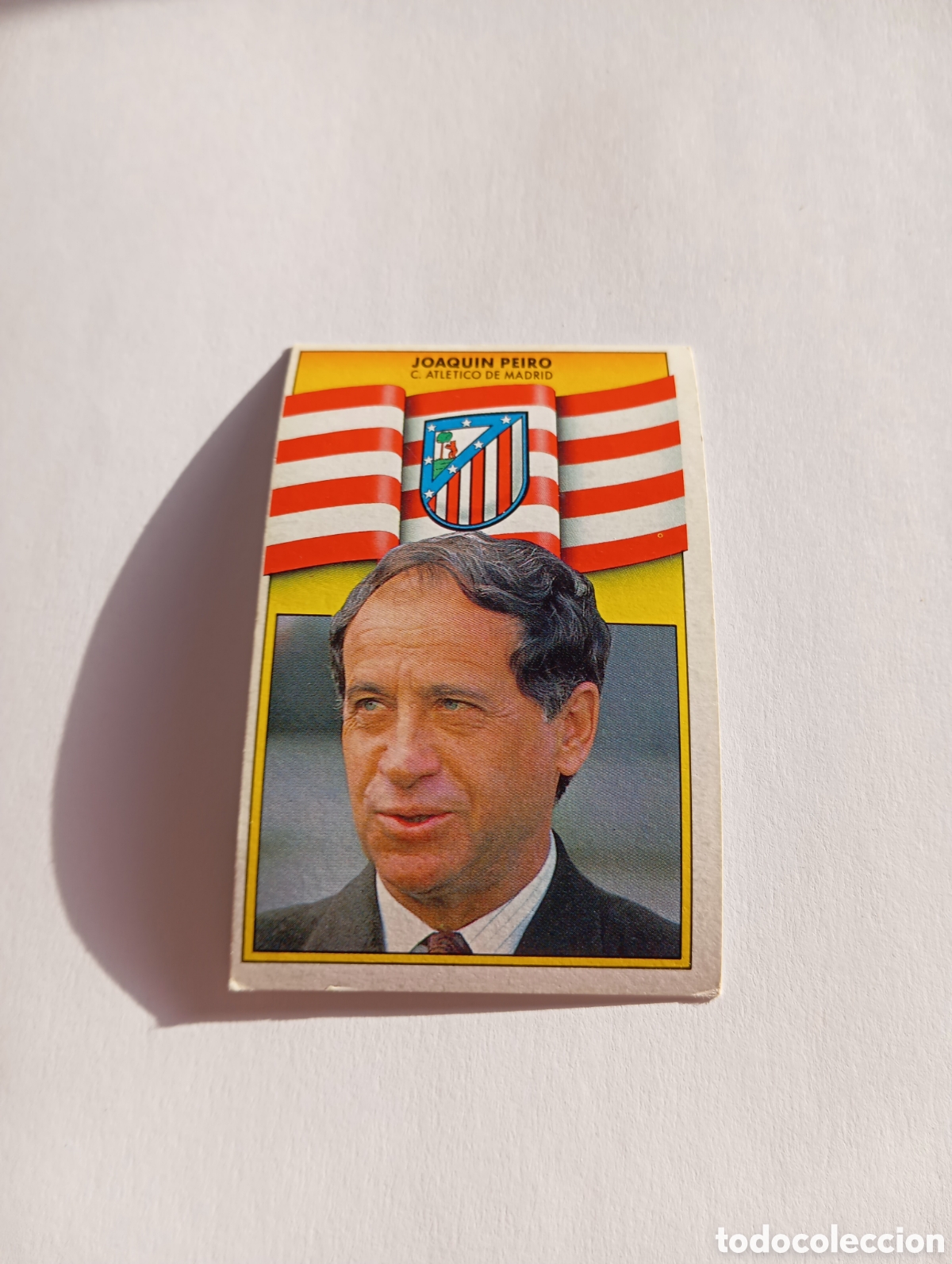 Cromos de F&uacute;tbol: ENTRENADOR JOAQU&Iacute;N PEIRO Atl&eacute;tico de Madrid Liga Este 1990 1991 Panini 90 91 NUEVO SIN PEGAR