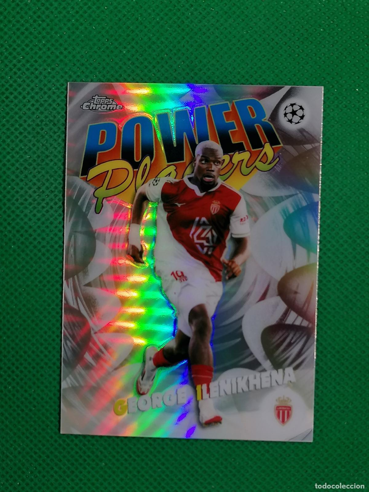 Cromos de F&uacute;tbol: PP-30 GEORGE ILENIKHENA MONACO POWER PLAYERS ⚽ TOPPS CHROME UCC 25 26 2025 2026 ⚽