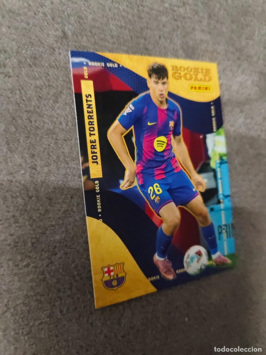 Cromos de F&uacute;tbol: 57 PANINI CLUB BARCELONA 25 26 JOFRE TORRENTS ROOKIE GOLD 2025 2026