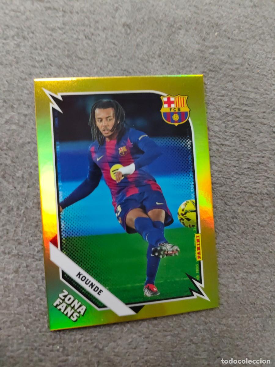 Cromos de F&uacute;tbol: KO32 32 PANINI CLUB BARCELONA 25 26 KOUNDE ZONA FANS GOLD 2025 2026