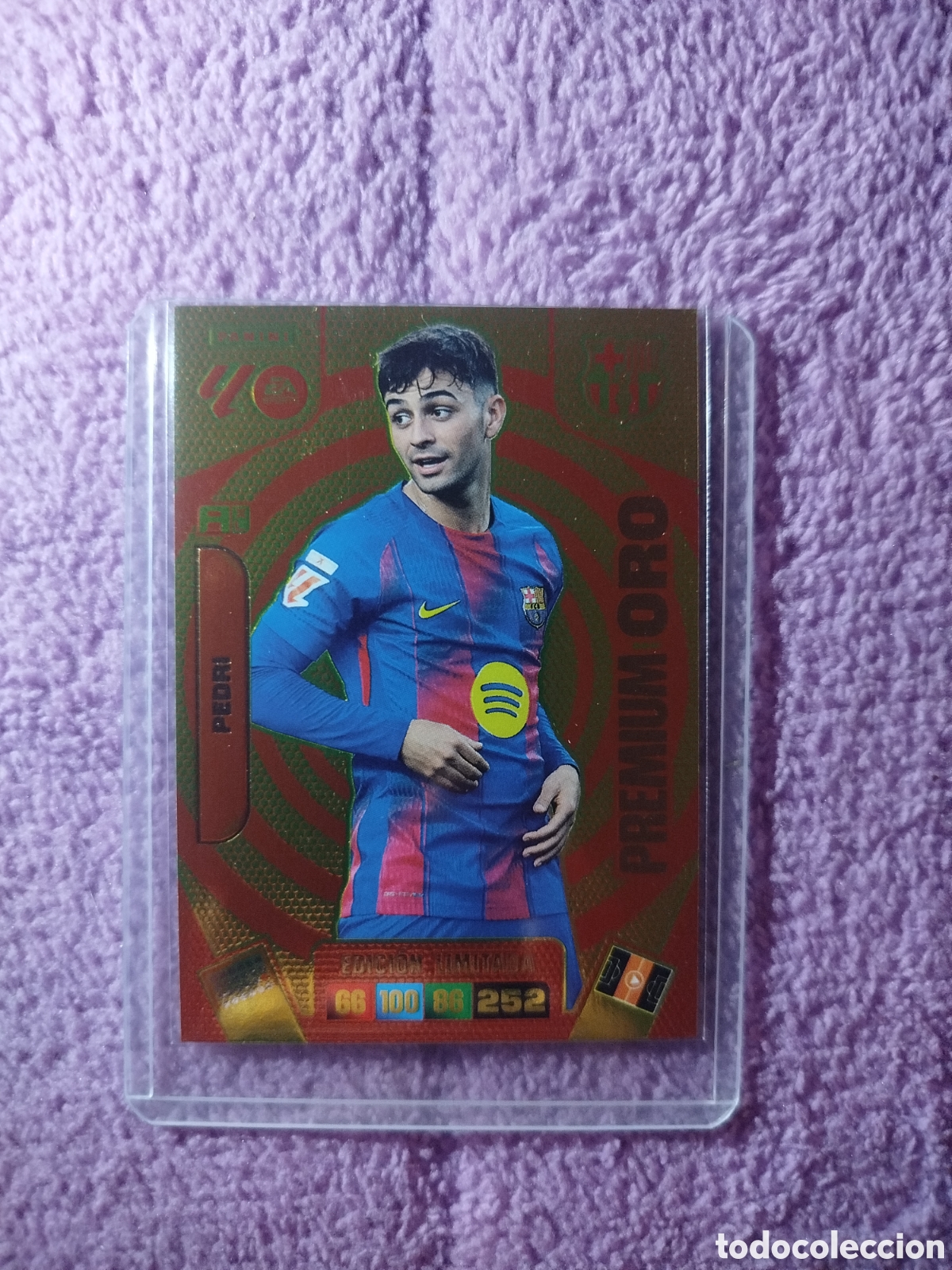 Cromos de F&uacute;tbol: Cromo de futbol. Pedri