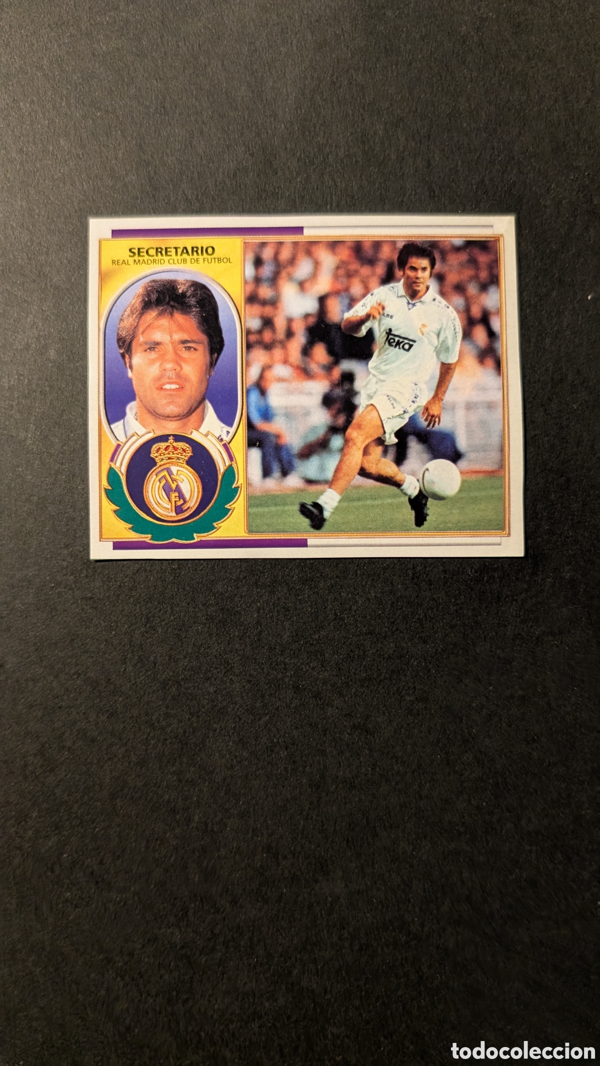 Cromos de F&uacute;tbol: SECRETARIO REAL MADRID VERSION FICHAJE 18 LIGA ESTE 1996/97 96 97 RECORTADO