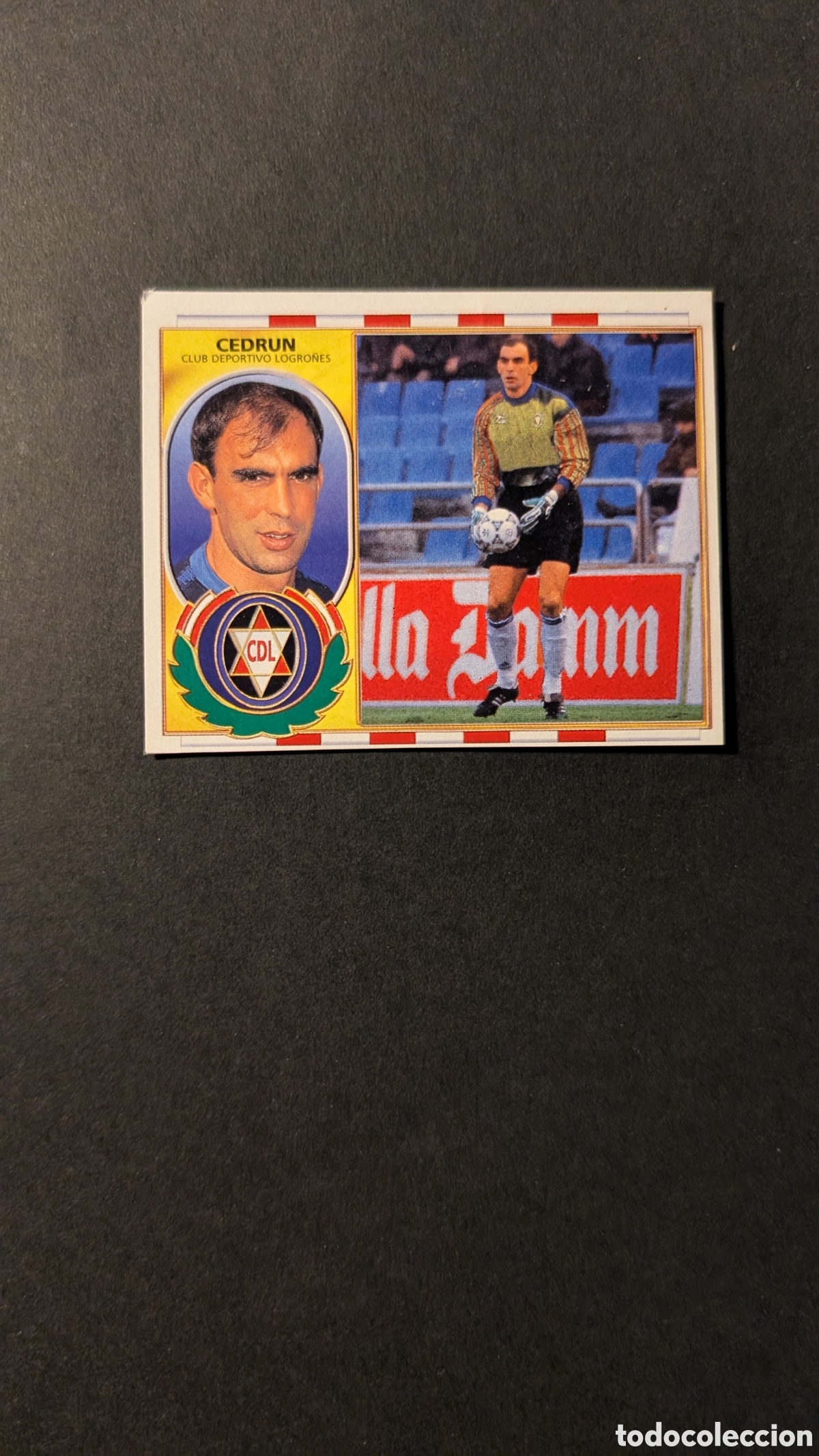 Cromos de F&uacute;tbol: CEDRUN LOGRO&Ntilde;ES FICHAJE 27 LIGA ESTE 1996/97 96 97 RECORTADO
