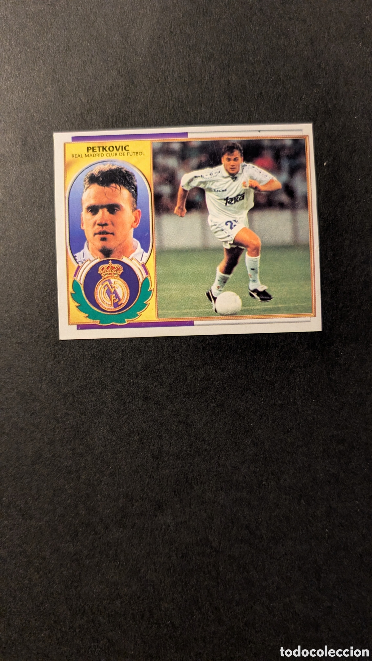 Cromos de F&uacute;tbol: PETKOVIC REAL MADRID FICHAJE 29 LIGA ESTE 1996/97 96 97 RECORTADO