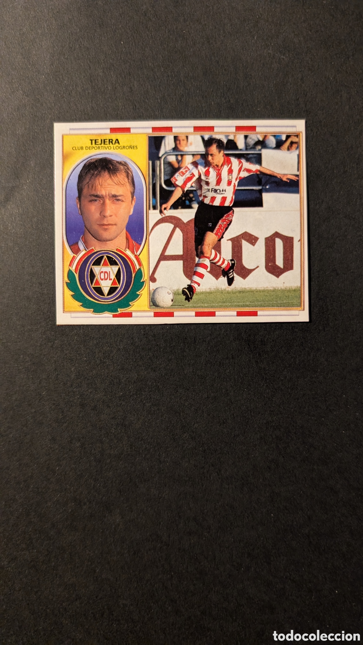Football Stickers: TEJERA LOGRO&Ntilde;ES COLOCA LIGA ESTE 1996/97 96 97 RECORTADO