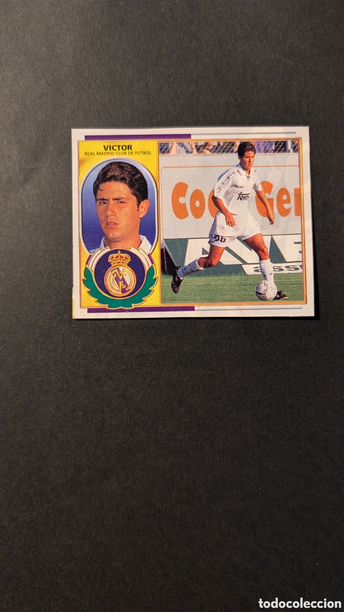 Football Stickers: VICTOR REAL MADRID COLOCA LIGA ESTE 1996/97 96 97 RECORTADO