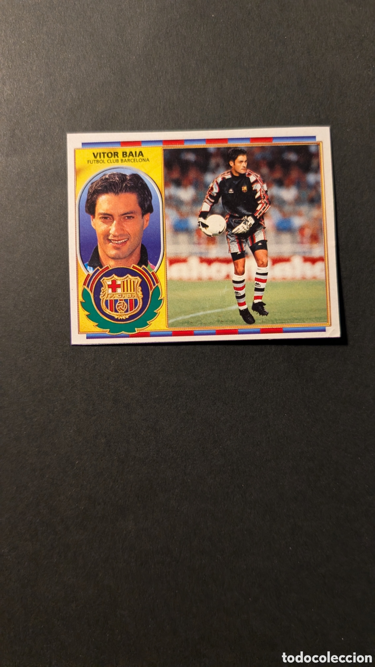 Fu&szlig;ball-Sticker: VITOR BAIA BARCELONA VERSION LIGA ESTE 1996/97 96 97 RECORTADO