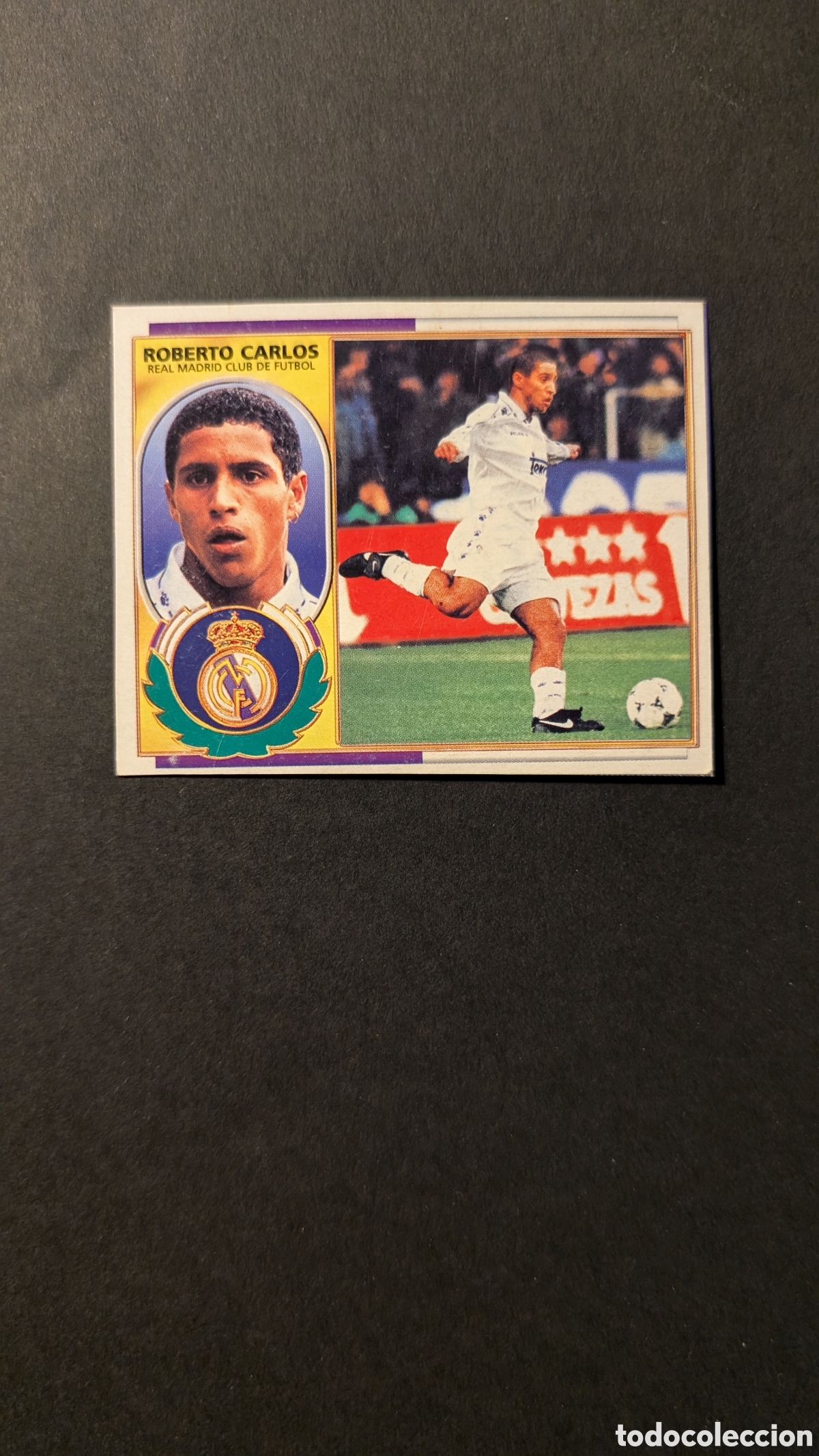Figurine di Calcio: ROBERTO CARLOS REAL MADRID VERSION LIGA ESTE 1996/97 96 97 RECORTADO
