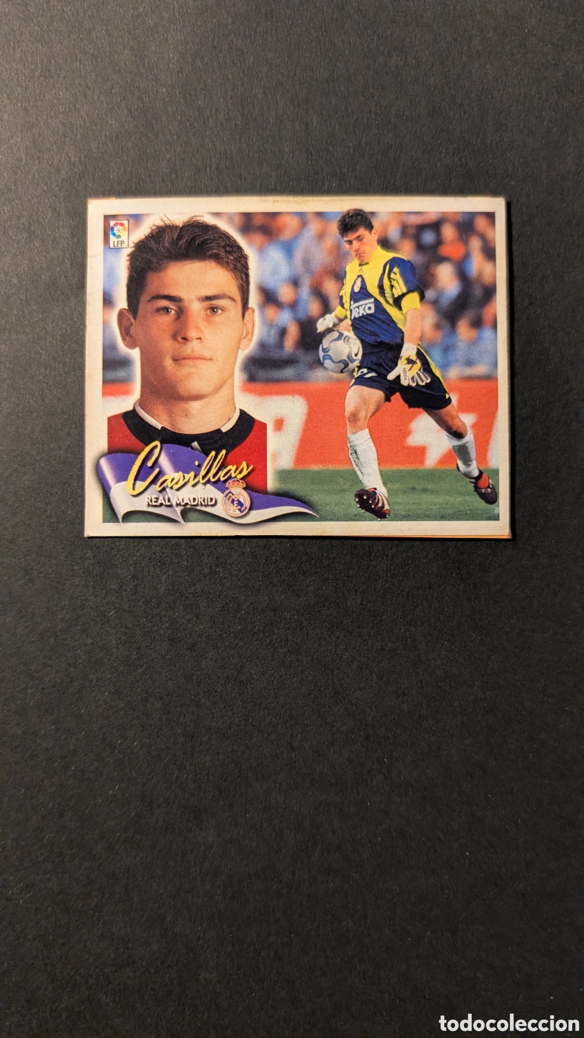 Cartes &agrave; collectionner de Football: CASILLAS REAL MADRID LIGA ESTE 2000/01 00 01 RECORTADO