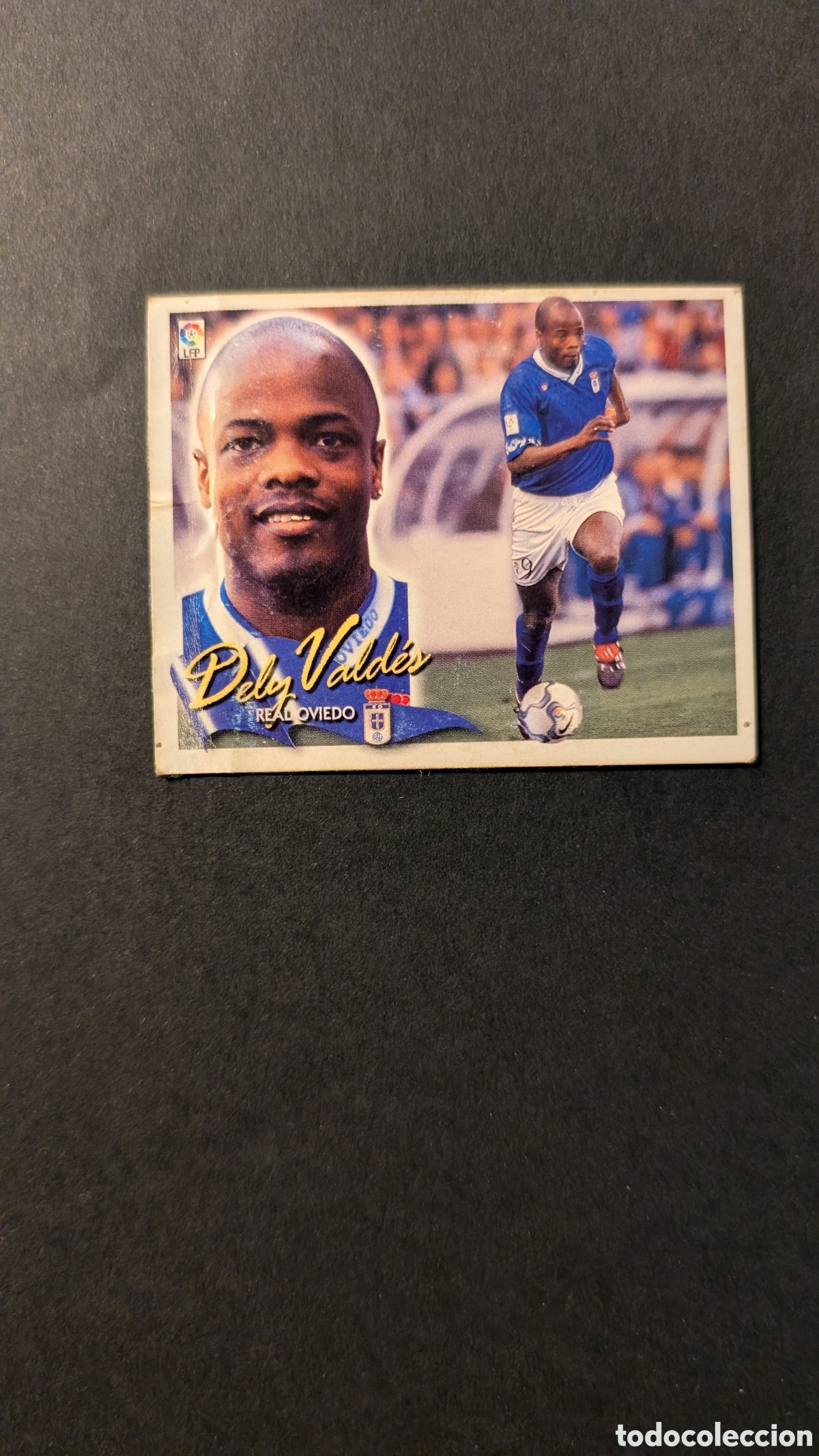 Cartes &agrave; collectionner de Football: DELY VALDES OVIEDO BAJA LIGA ESTE 2000/01 00 01 VENTANILLA CONSERVA TRASERA