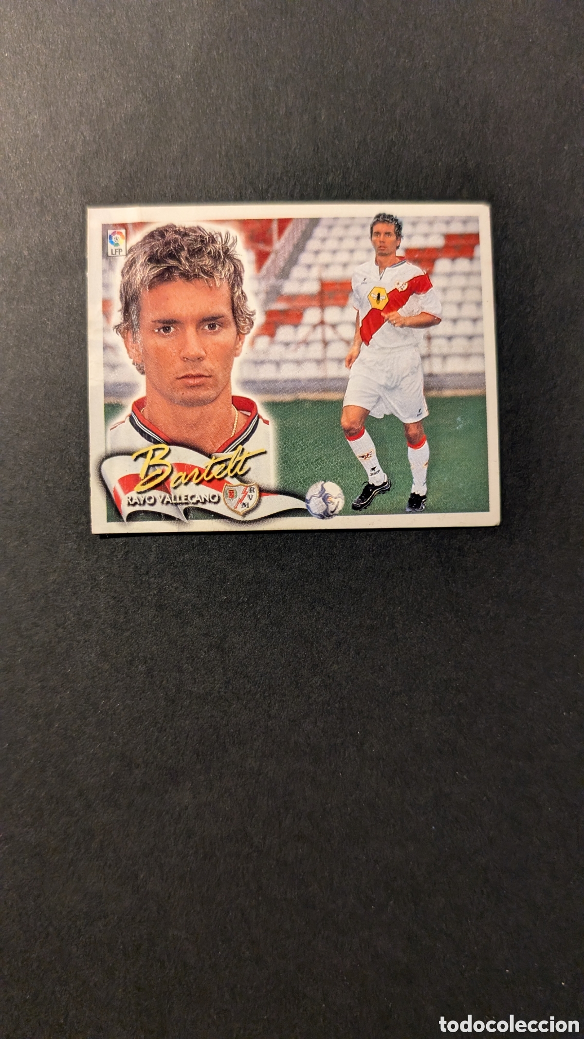 Cromos de F&uacute;tbol: BERTELT COLOCA RAYO VALLECANO LIGA ESTE 2000/01 00 01 VENTANILLA CONSERVA TRASERA