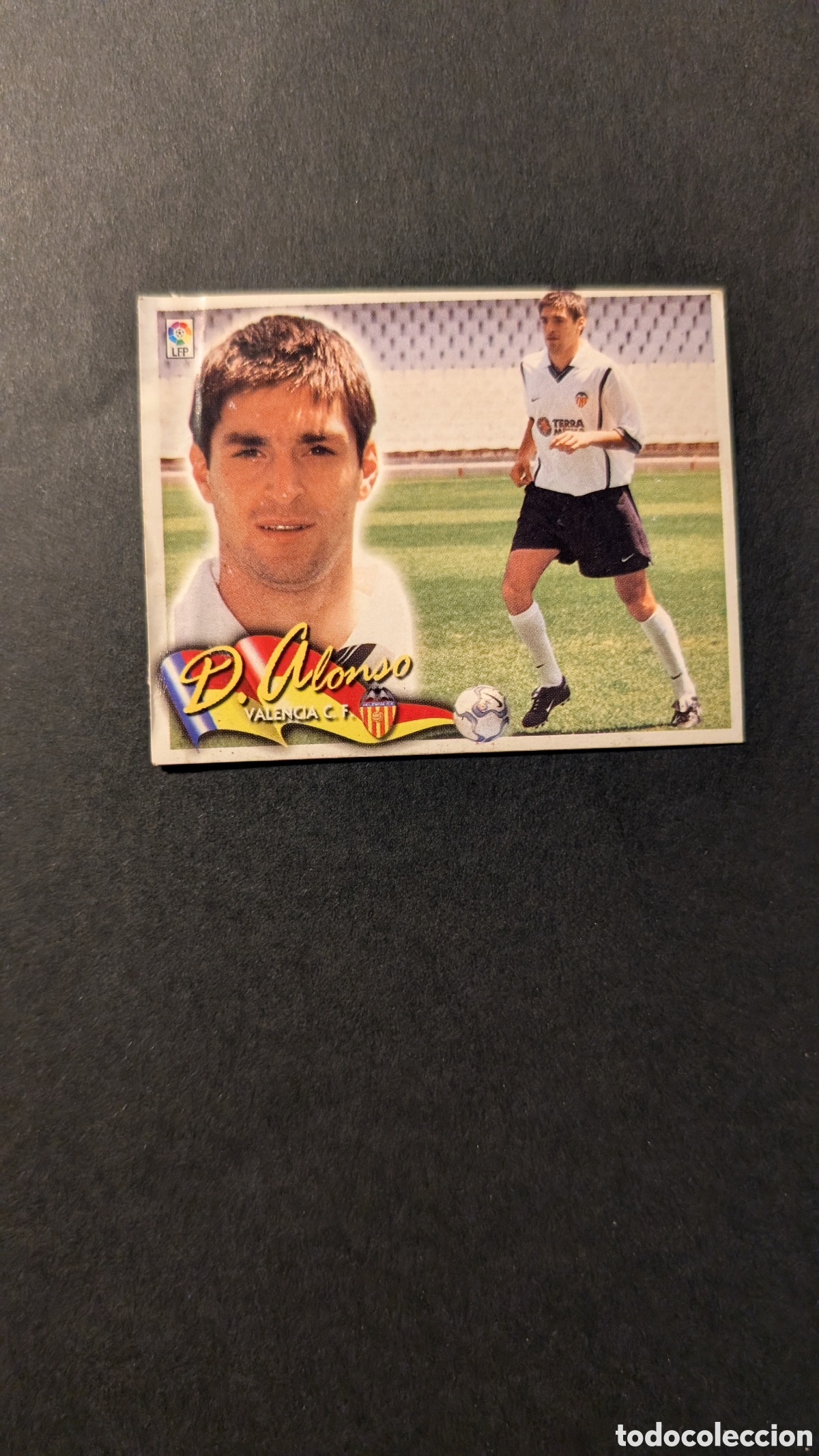 Cartes &agrave; collectionner de Football: DIEGO ALONSO VALENCIA COLOCA LIGA ESTE 2000/01 00 01 VENTANILLA CONSERVA TRASERA