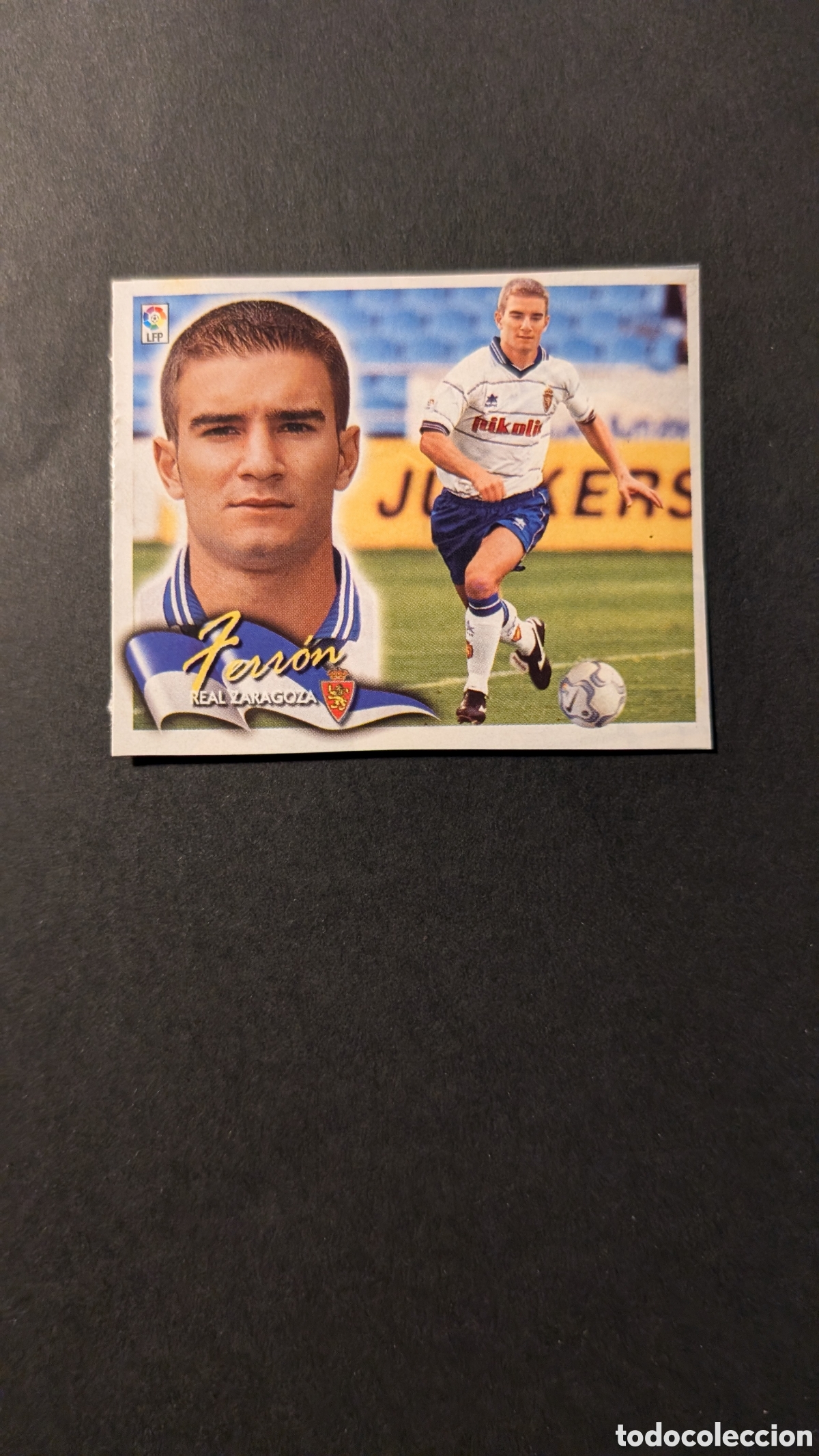 Cartes &agrave; collectionner de Football: FERRON ZARAGOZA LIGA ESTE 2000/01 00 01 RECORTADO