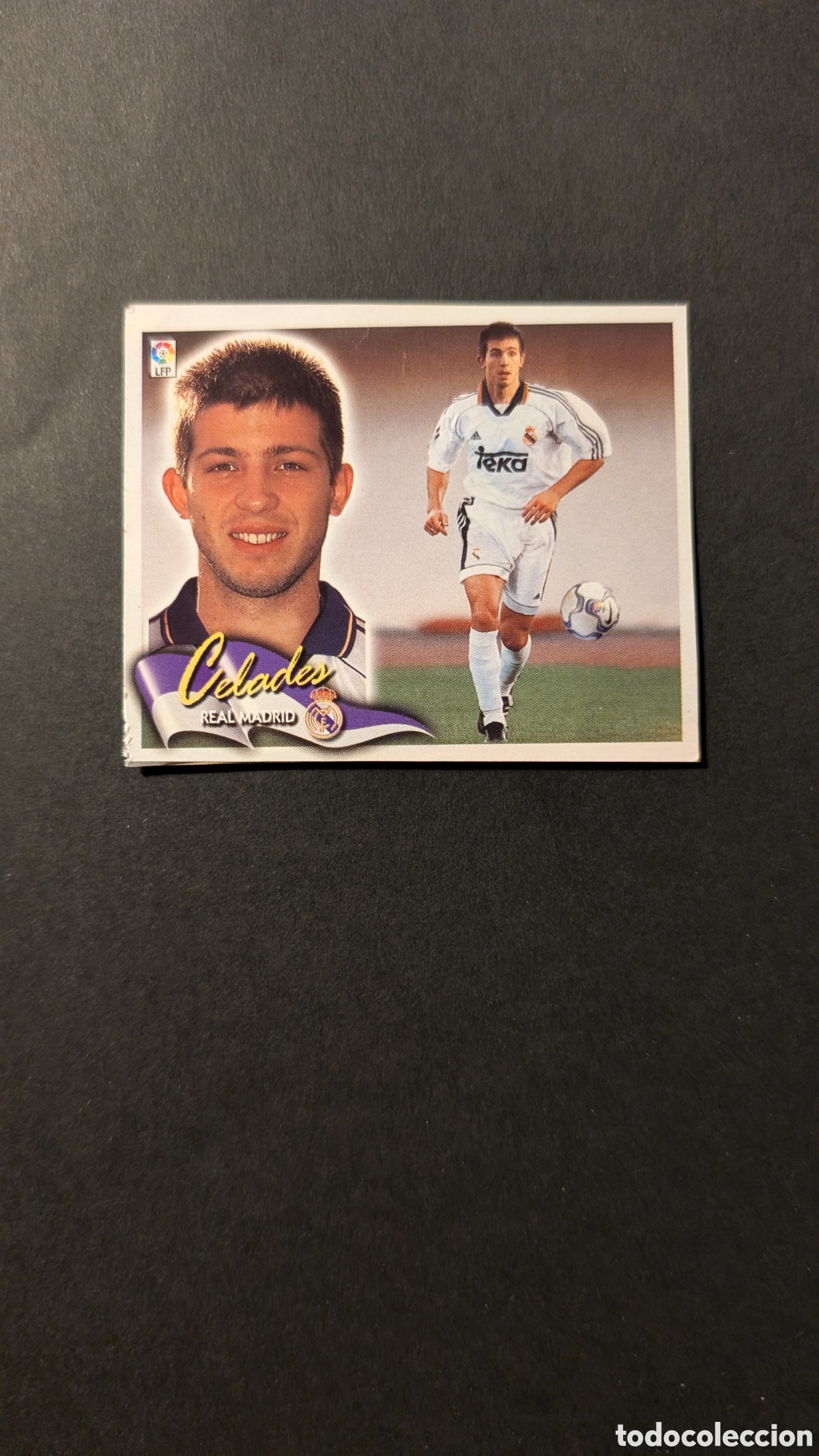 Fu&szlig;ball-Sticker: CELADES REAL MADRID FICHAJE 2 LIGA ESTE 2000/01 00 01 RECORTADO