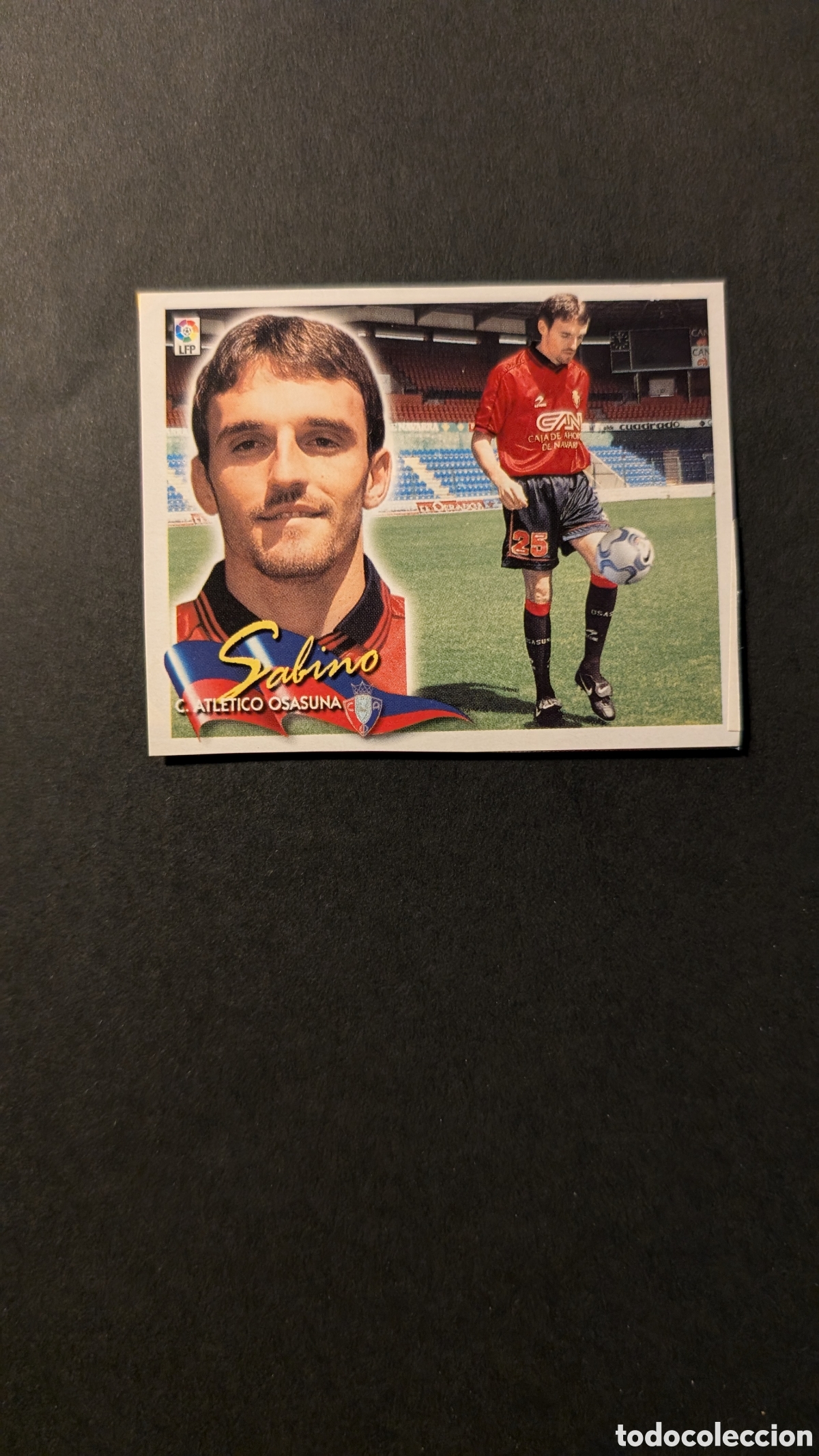 Fu&szlig;ball-Sticker: SABINO OSASUNA FICHAJE 10 LIGA ESTE 2000/01 00 01 RECORTADO