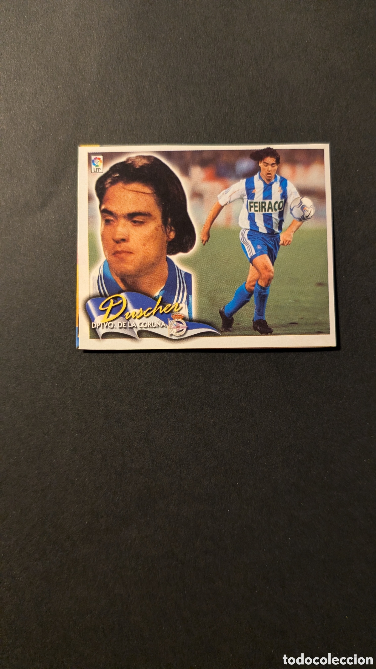 Fu&szlig;ball-Sticker: DUSCHER DEPORTIVO VERSION FICHAJE 12 LIGA ESTE 2000/01 00 01 RECORTADO
