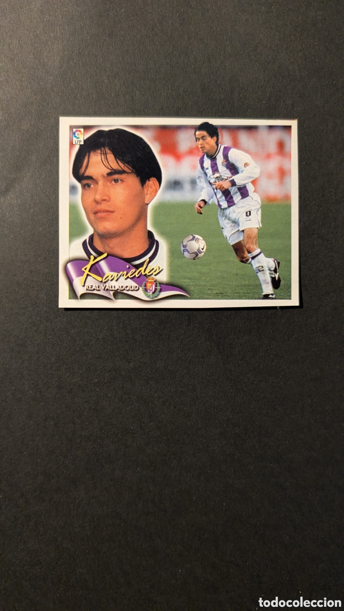 Fu&szlig;ball-Sticker: KAVIEDES VALLADOLID FICHAJE 27 LIGA ESTE 2000/01 00 01 RECORTADO