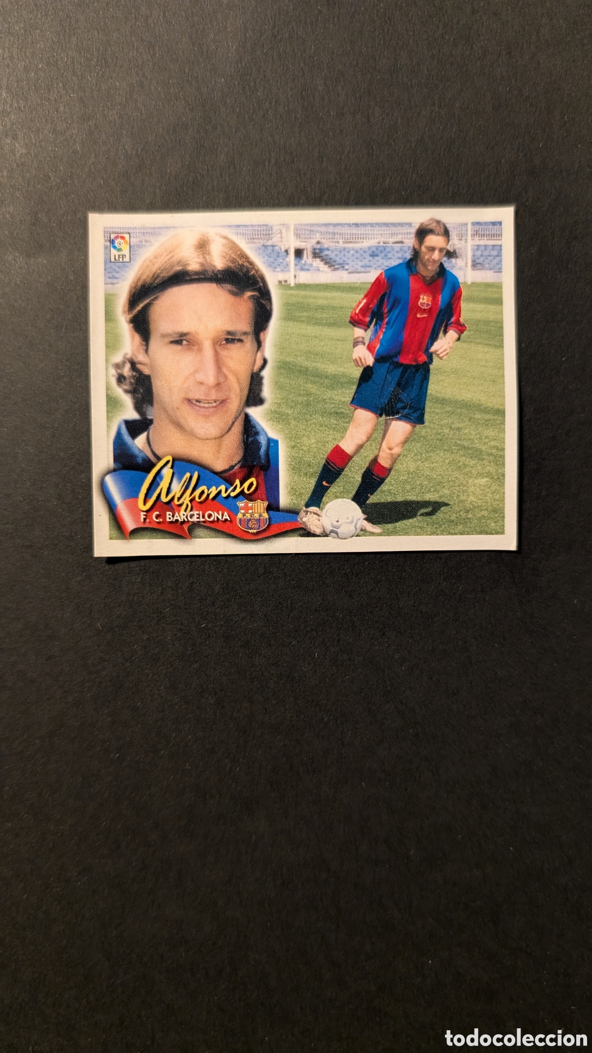 Cromos de F&uacute;tbol: ALFONSO BARCELONA FICHAJE 31 LIGA ESTE 2000/01 00 01 RECORTADO
