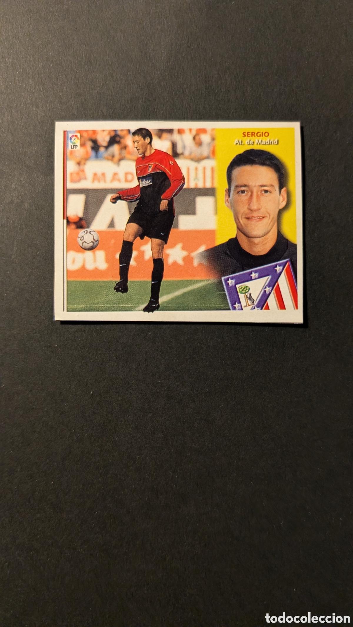 Cromos de F&uacute;tbol: SERGIO ATLETICO MADRID BAJA LIGA ESTE 2002/03 02 03 RECORTADO