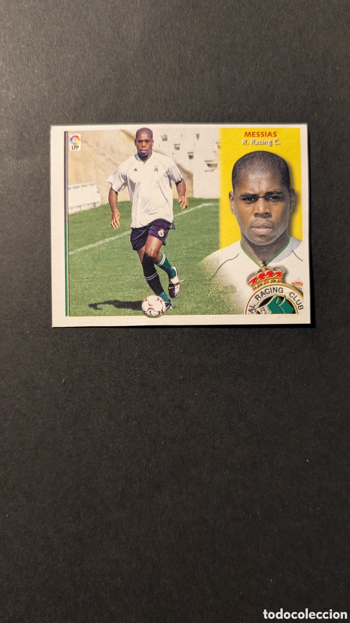 Fu&szlig;ball-Sticker: MESSIAS RACING SANTANDER FICHAJE 9 BIS LIGA ESTE 2002/03 02 03 RECORTADO
