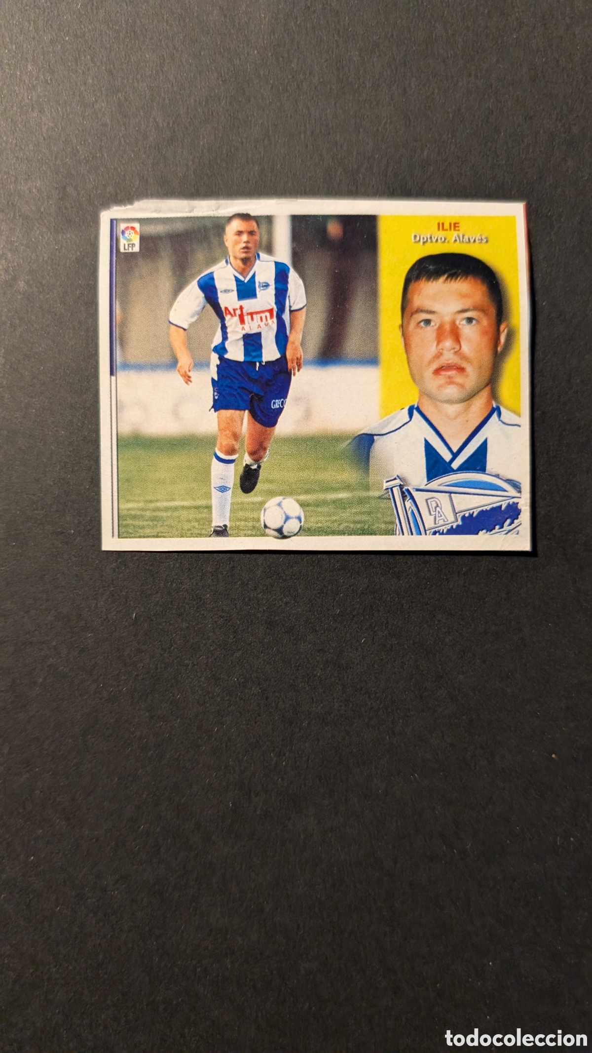 Fu&szlig;ball-Sticker: ILIE ALAVES FICHAJE 10 BIS LIGA ESTE 2002/03 02 03 RECORTADO