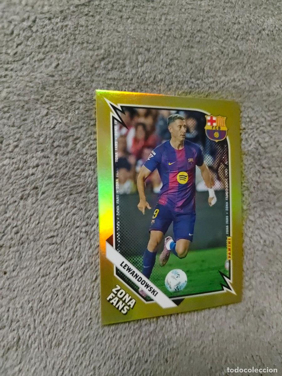 Cromos de F&uacute;tbol: KO43 43 PANINI CLUB BARCELONA 25 26 LEWANDOWSKI ZONA FANS GOLD KROMIX 2025 2026