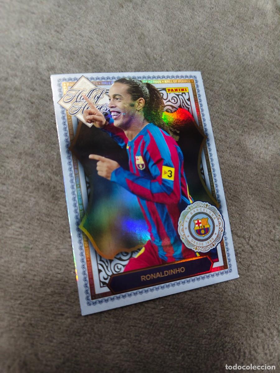 Cromos de F&uacute;tbol: HH5 PANINI CLUB BARCELONA 25 26 RONALDINHO HALL OF H&Eacute;ROES 2025 2026