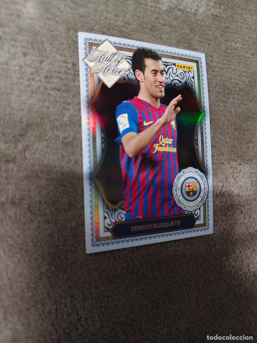 Cromos de F&uacute;tbol: HH7 7 PANINI CLUB BARCELONA 25 26 SERGIO BUSQUETS HALL OF H&Eacute;ROES 2025 2026