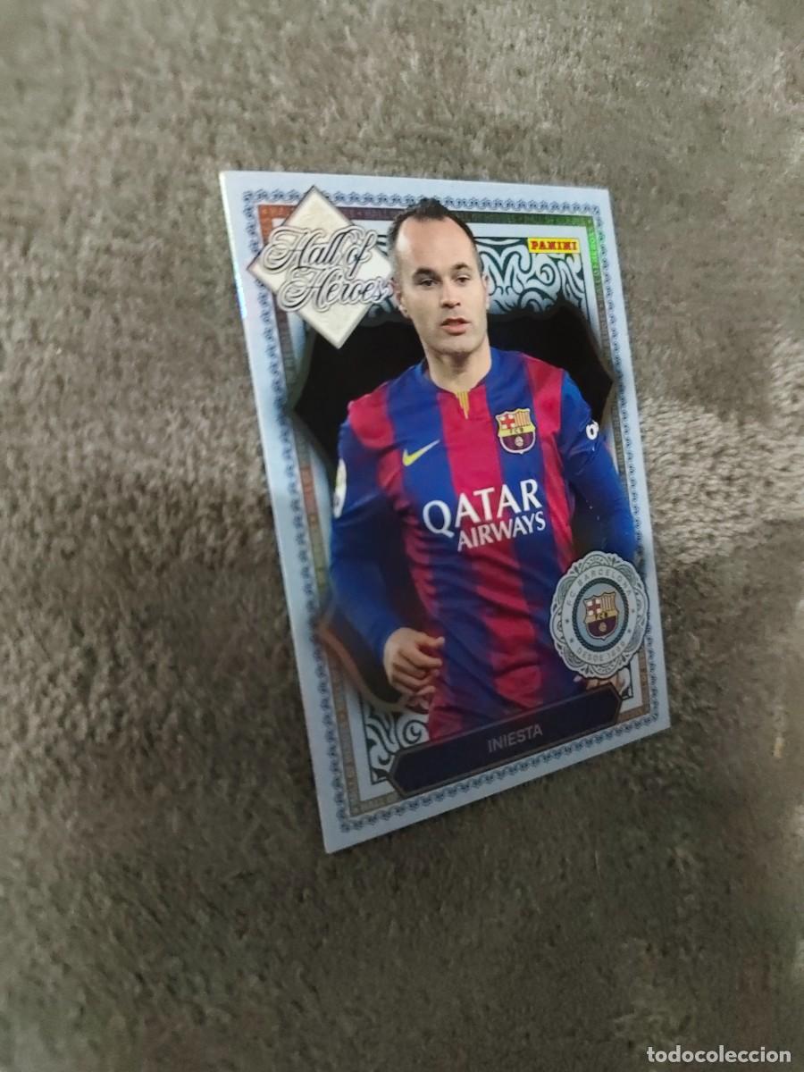 Cromos de F&uacute;tbol: HH8 8 PANINI CLUB BARCELONA 25 26 INIESTA HALL OF H&Eacute;ROES 2025 2026