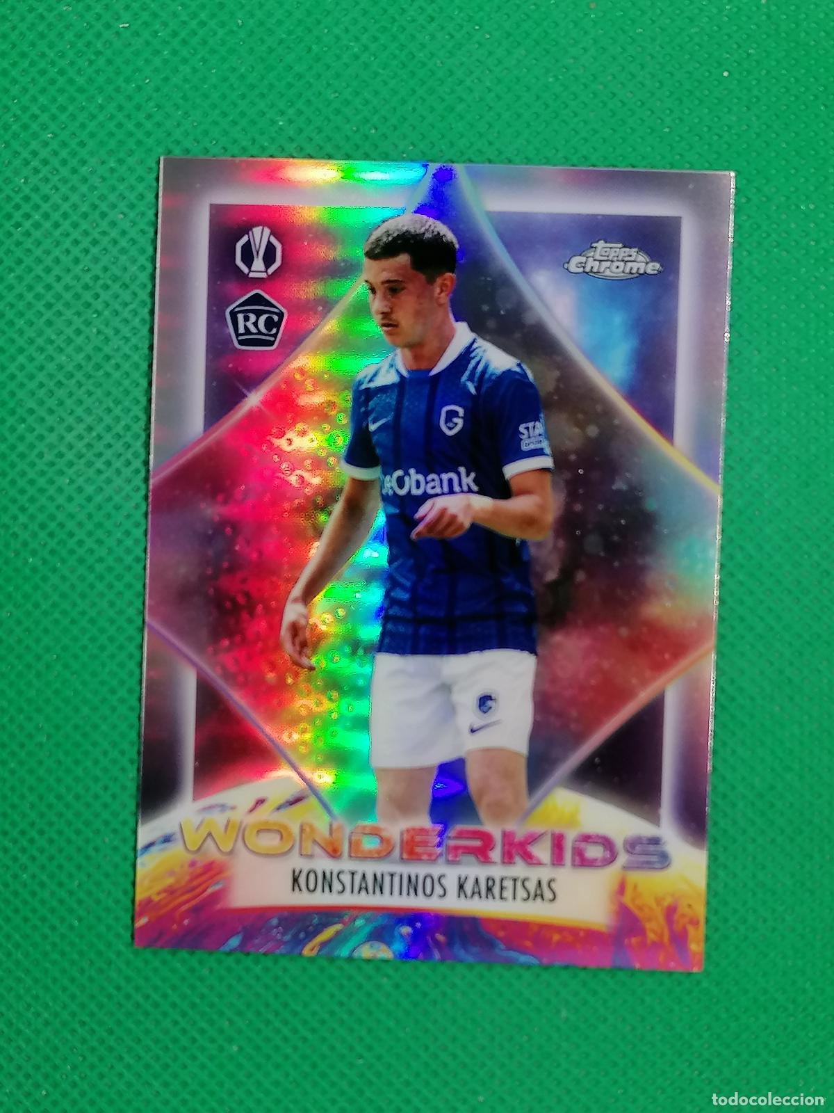 Cromos de F&uacute;tbol: WK-12 KONSTANTINOS KARETSAS ROOKIE GENK WONDERKIDS ⚽ TOPPS CHROME UCC 25 26 2025 2026 ⚽