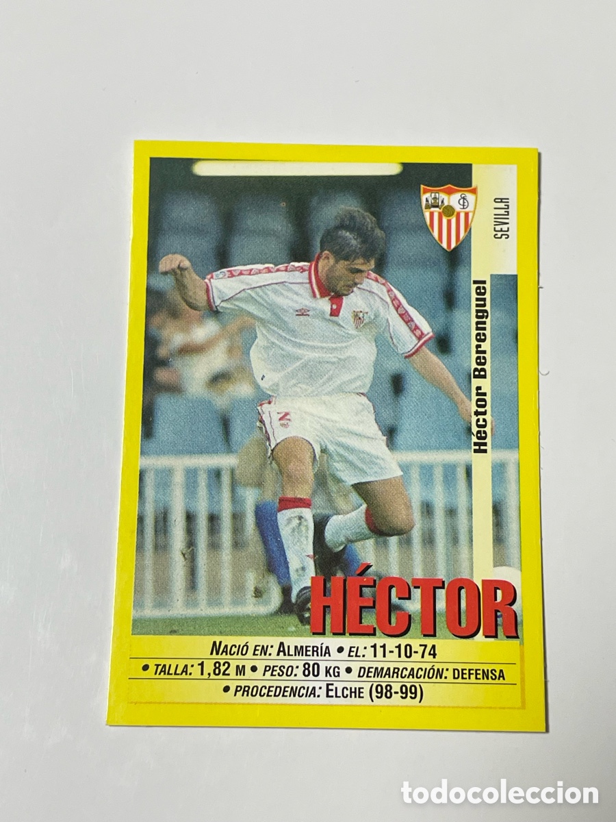 Cromos de F&uacute;tbol: H&eacute;ctor Sevilla Panini 1999/2000 #364