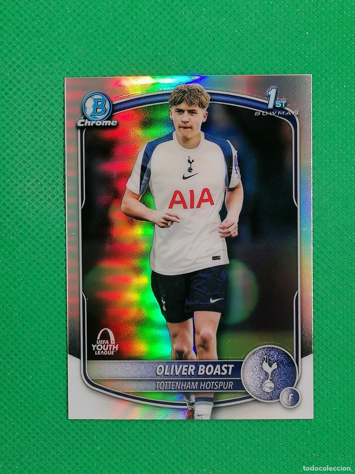 Cromos de F&uacute;tbol: BU-OB OLIVER BOAST TOTTENHAM HOTSPUR BOWMAN 1ST ⚽ TOPPS CHROME UCC 25 26 2025 2026 ⚽