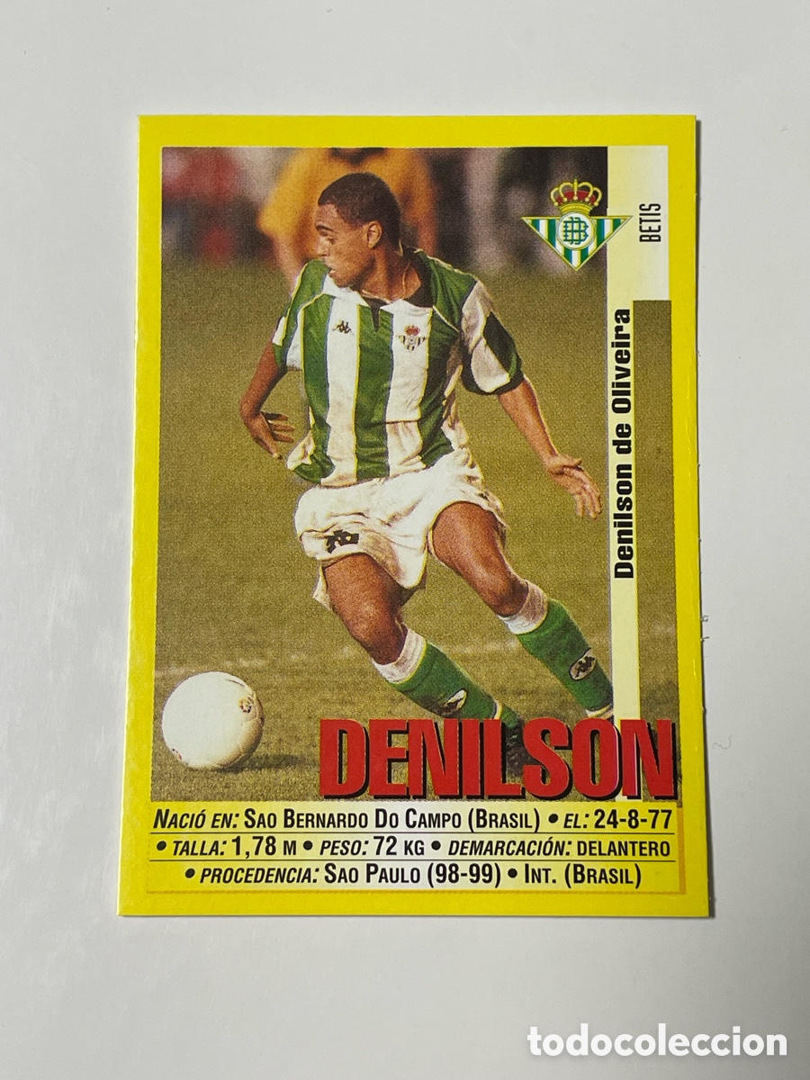 Cromos de F&uacute;tbol: Denilson Betis Panini 1999/2000 #206