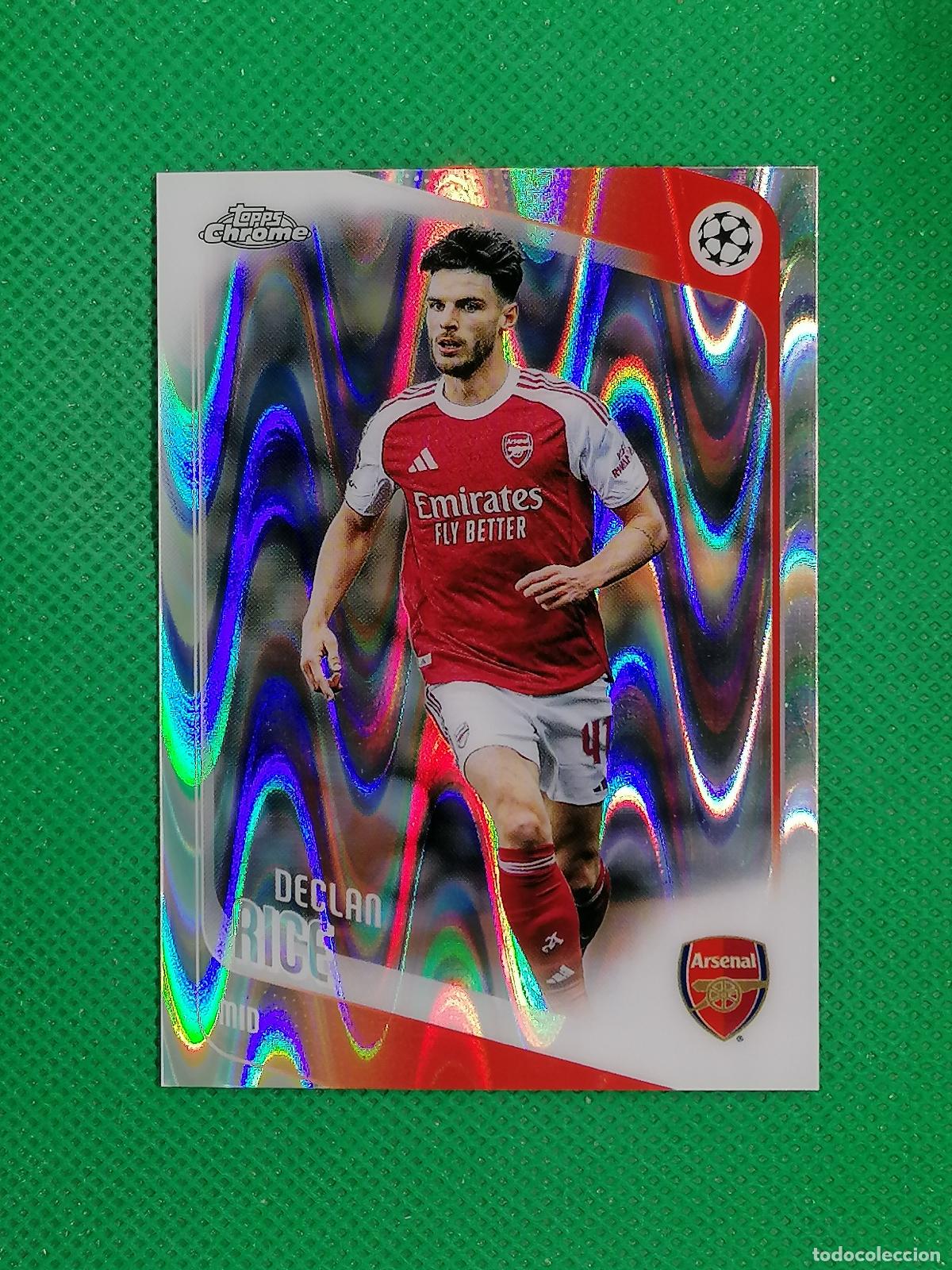 Cromos de F&uacute;tbol: 164 DECLAN RICE ARSENAL RAYWAVE ⚽ TOPPS CHROME UCC 25 26 2025 2026 ⚽