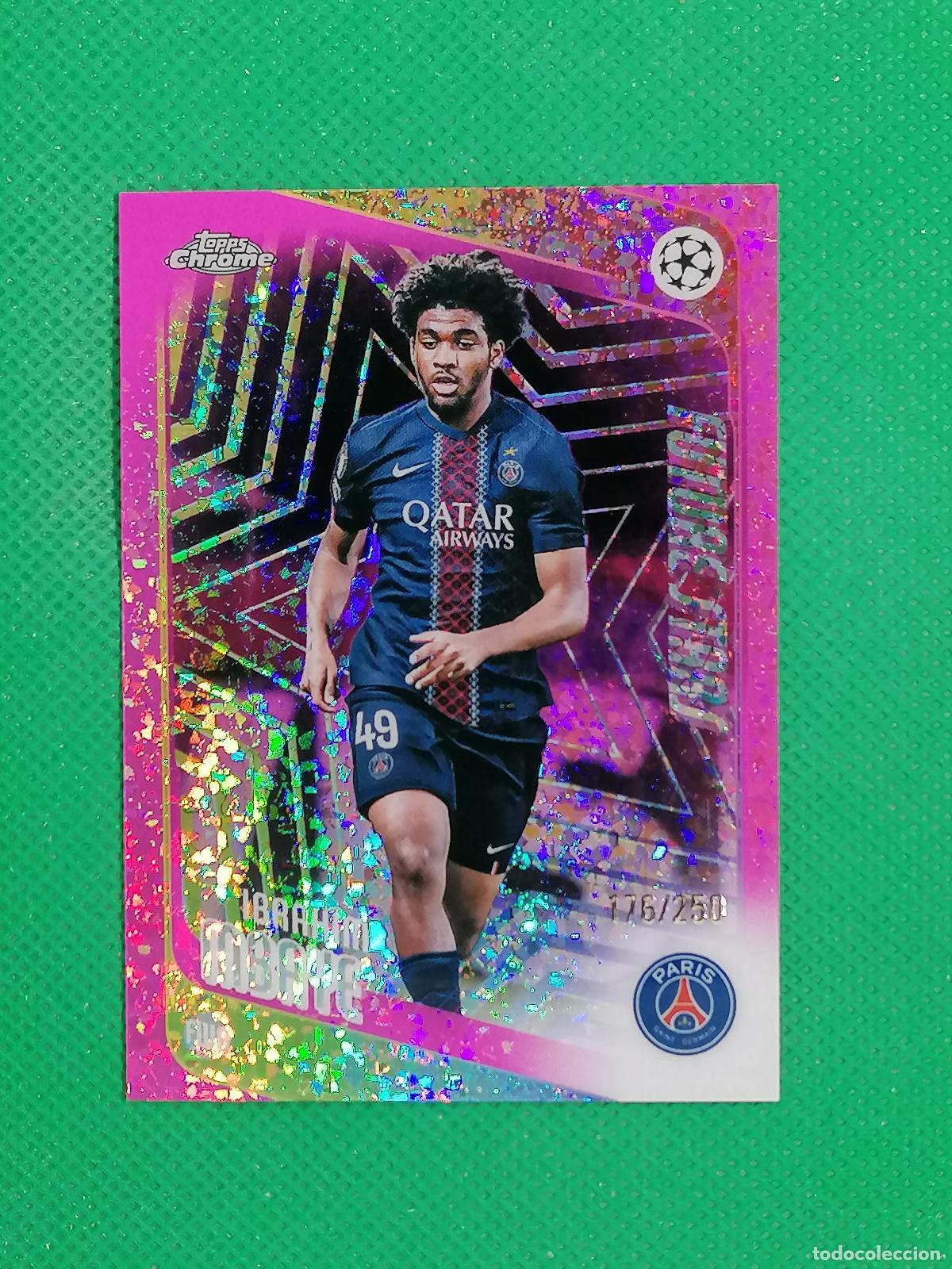 Cromos de F&uacute;tbol: 158 IBRAHIM MBAYE PARIS PSG FUTURE STARS PARALELL /250 ⚽ TOPPS CHROME UCC 25 26 2025 2026 ⚽