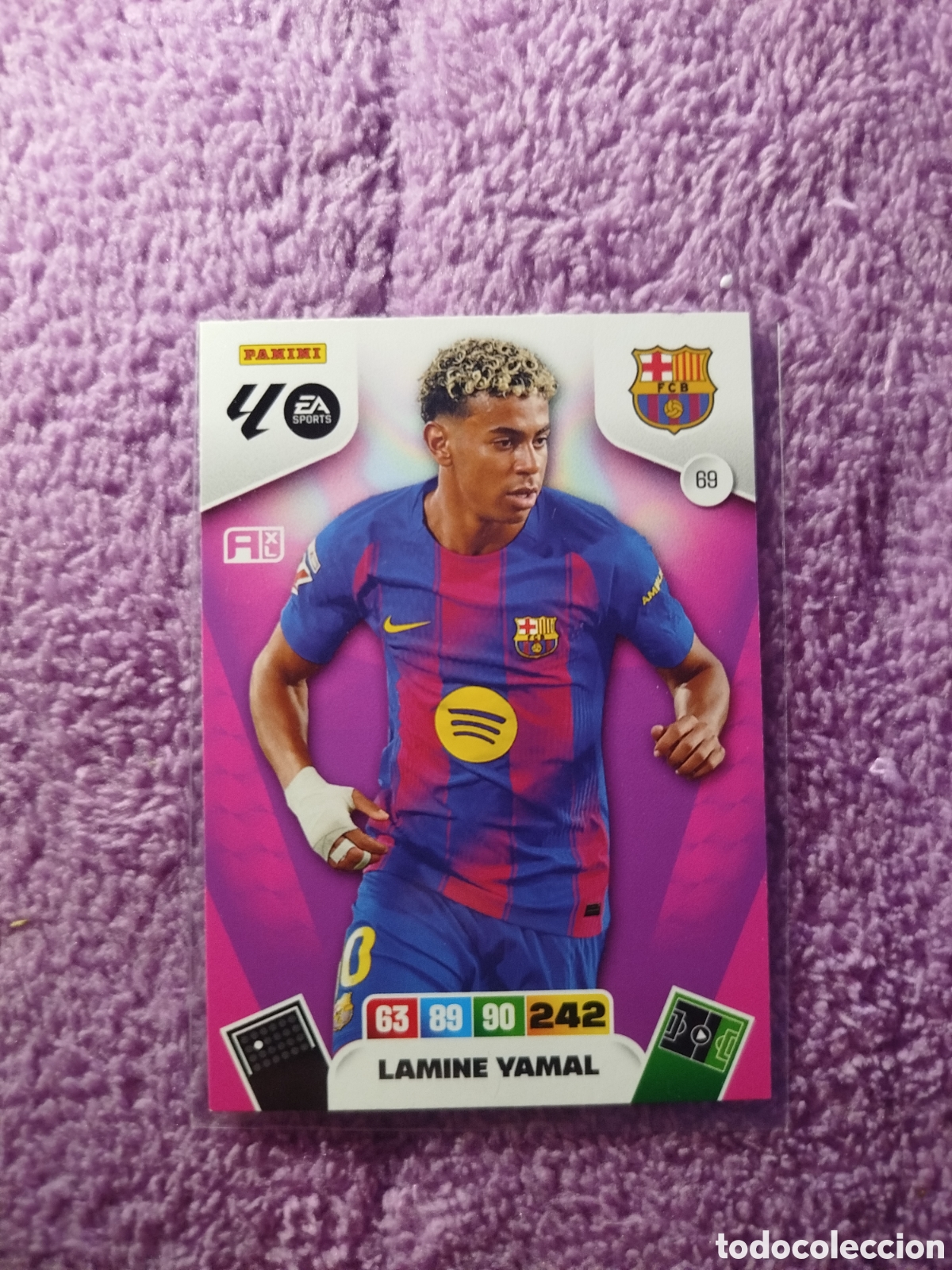 Cromos de F&uacute;tbol: Cromo de futbol. Lamine Yamal