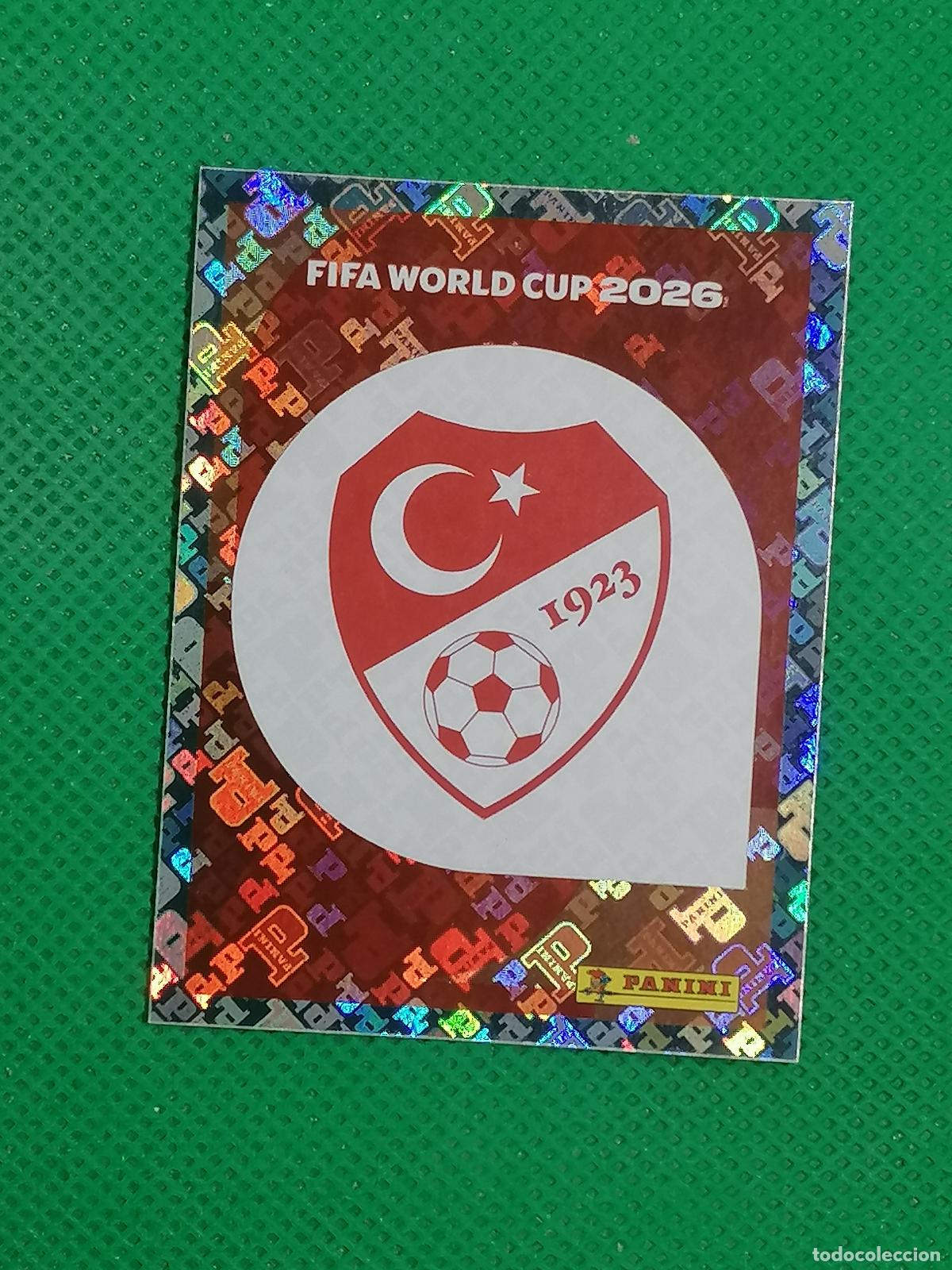 Cromos de F&uacute;tbol: TUR 1 TUR1 ESCUDO TURQUIA ⚽ PANINI FIFA MUNDIAL WORLD CUP 26 2026 STICKER ⚽