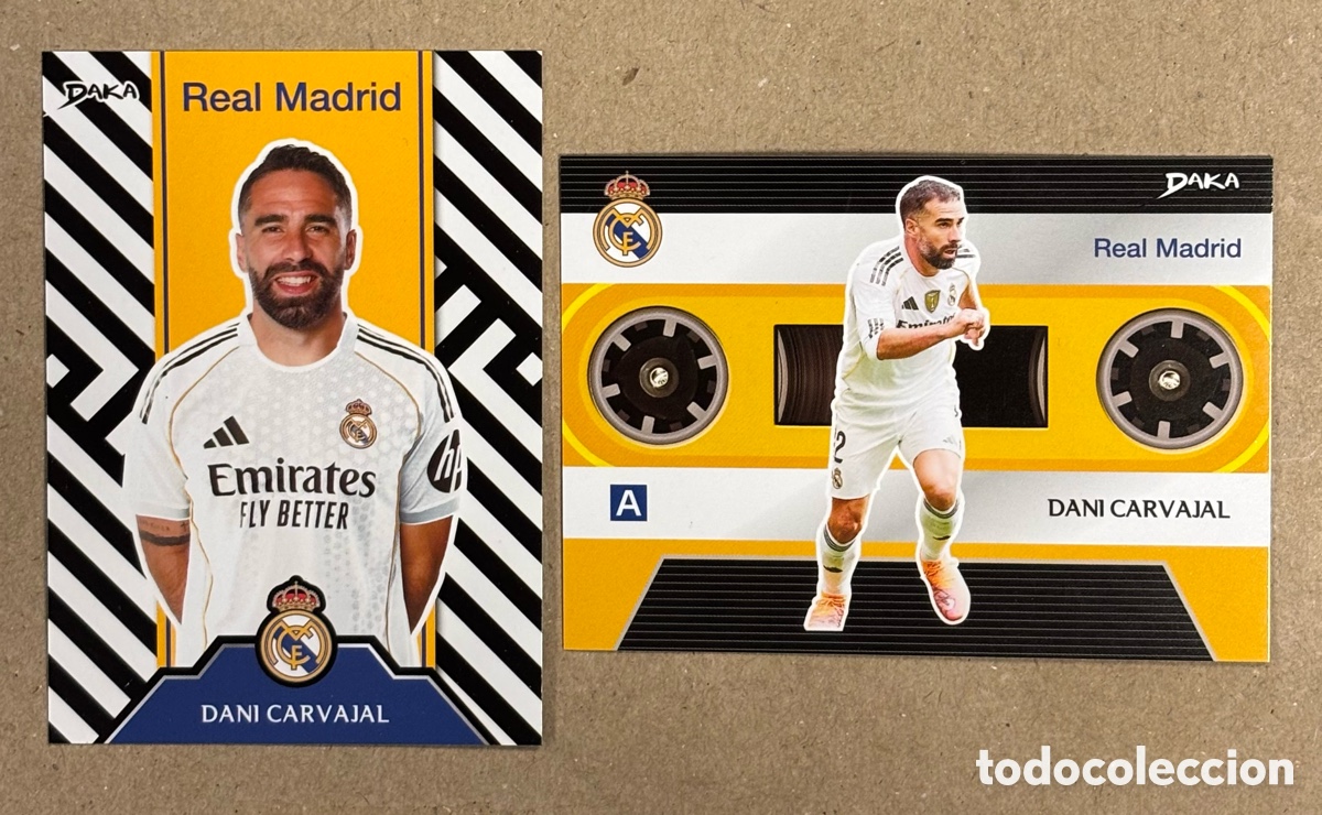 Cromos de F&uacute;tbol: DANI CARVAJAL. 2 CARTAS DAKA TOP AUDIENCE REAL MADRID CF 2025/26.