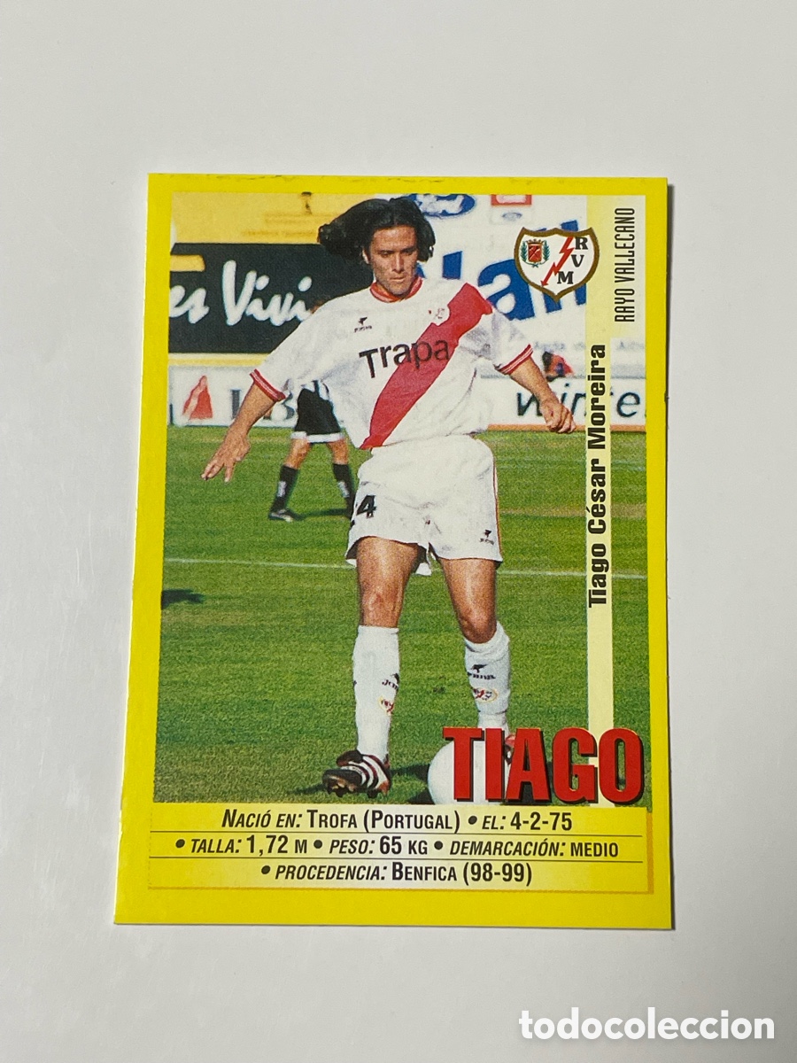 Cromos de F&uacute;tbol: Tiago Rayo Vallecano Panini 1999/2000 #351