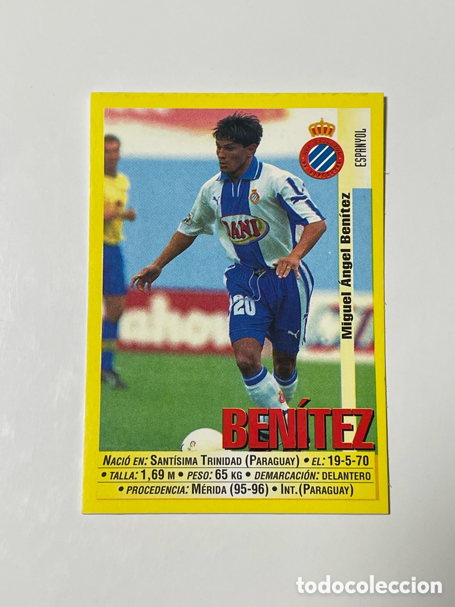 Cromos de F&uacute;tbol: Miguel Angel Ben&iacute;tez Espanyol Panini 1999/2000 #128