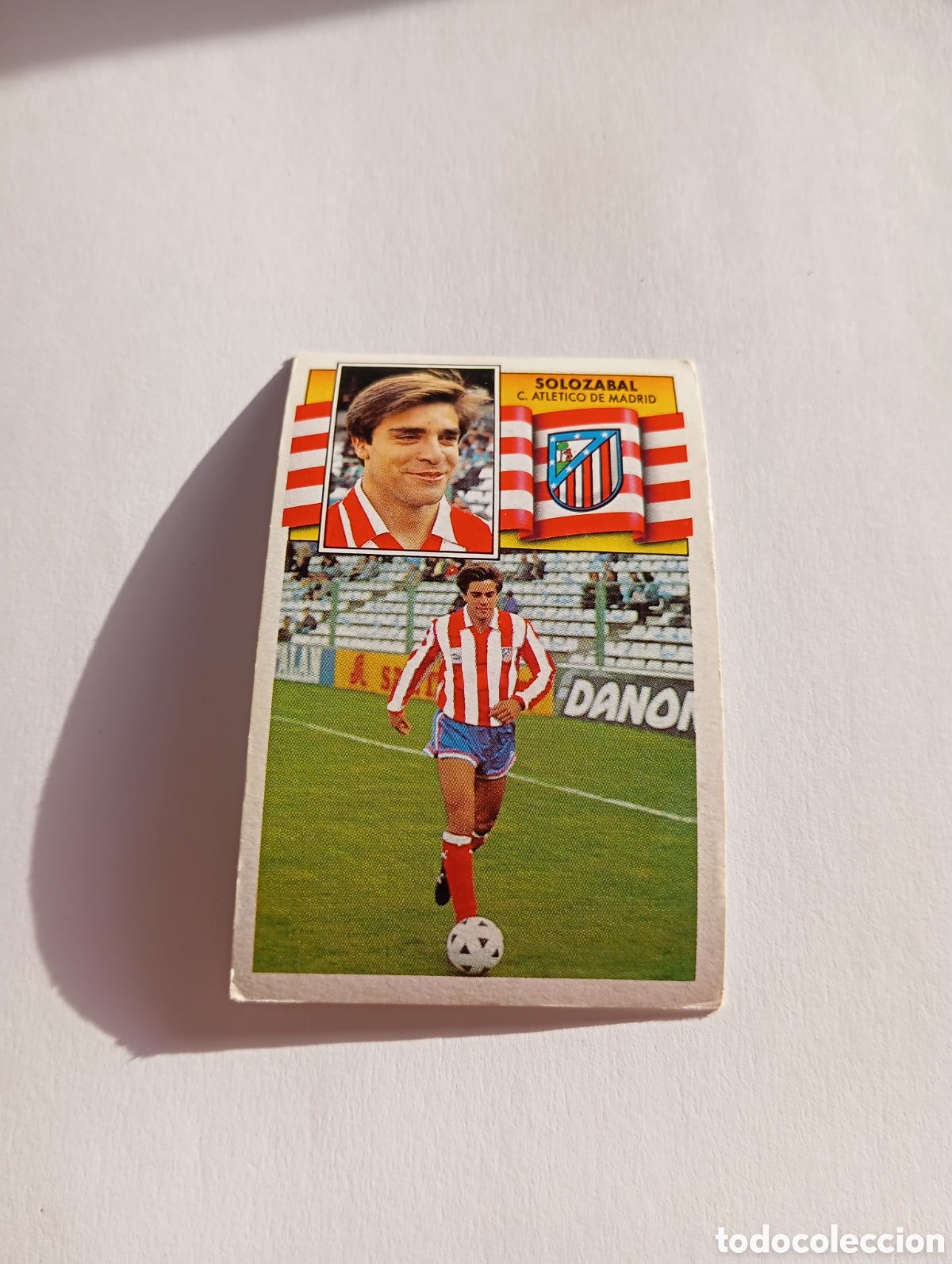 Cromos de F&uacute;tbol: SOLOZABAL Atl&eacute;tico de Madrid Liga Este 1990 1991 Panini 90 91 NUEVO SIN PEGAR