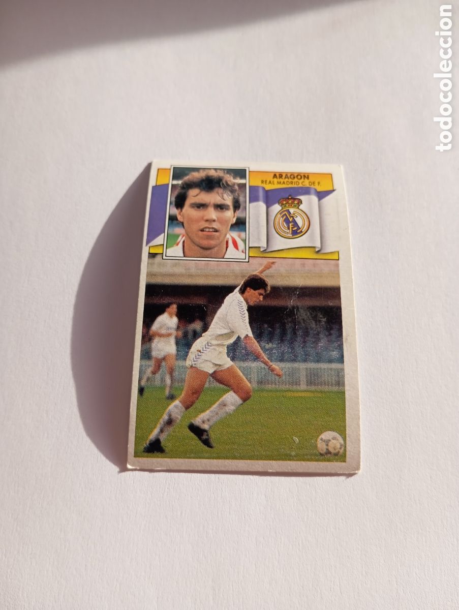 Cromos de F&uacute;tbol: ARAGON Real Madrid Liga Este 1990 1991 Panini 90 91 NUEVO SIN PEGAR