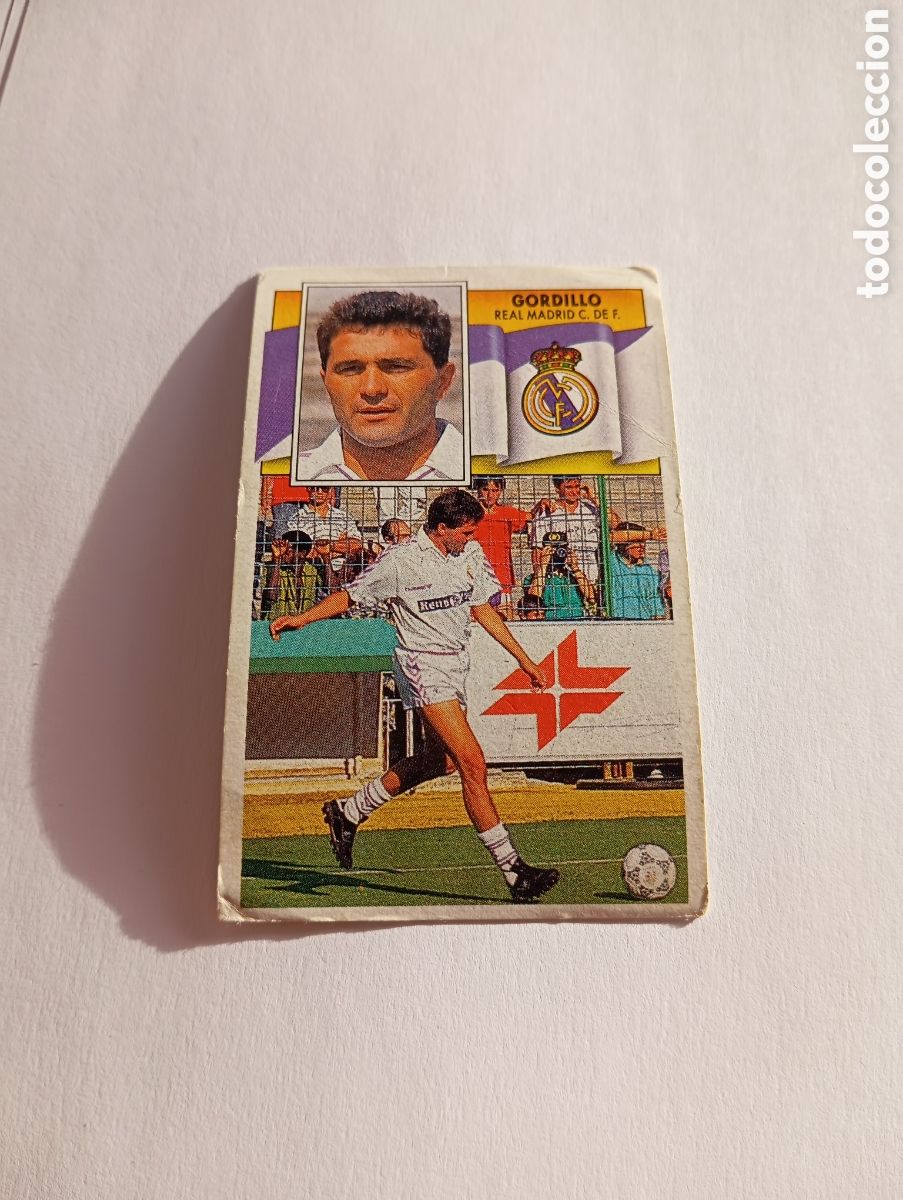Cromos de F&uacute;tbol: GORDILLO Real Madrid Liga Este 1990 1991 Panini 90 91 RECUPERADO