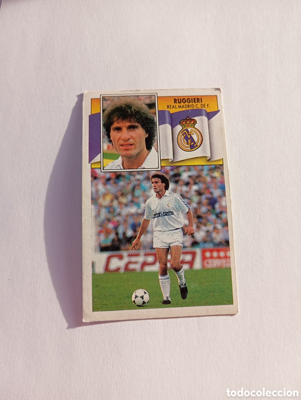 Cromos de F&uacute;tbol: RUGGIERI BAJA Real Madrid Liga Este 1990 1991 Panini 90 91 NUEVO SIN PEGAR