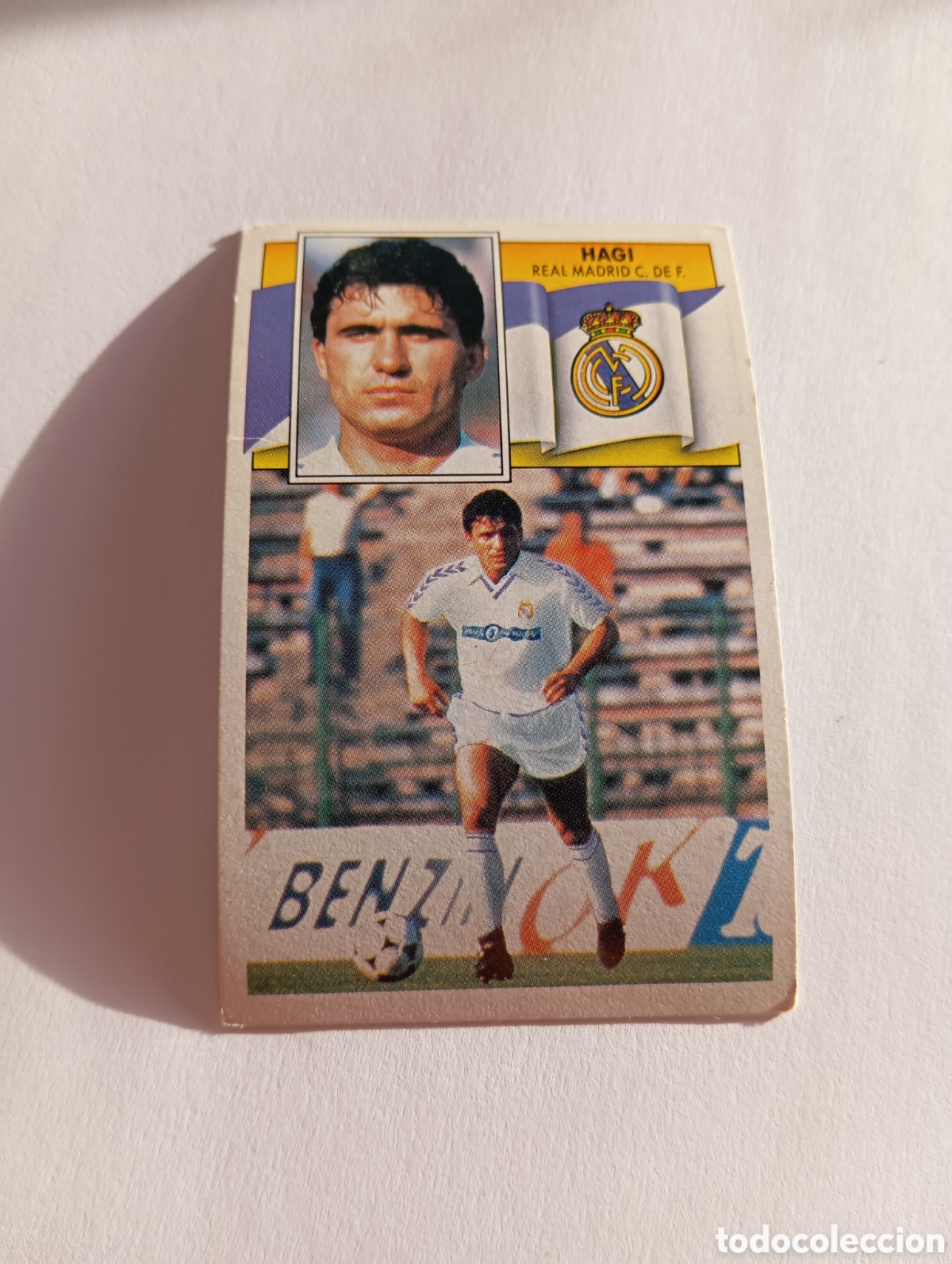 Cromos de F&uacute;tbol: HAGI Real Madrid Liga Este 1990 1991 Panini 90 91 NUEVO SIN PEGAR