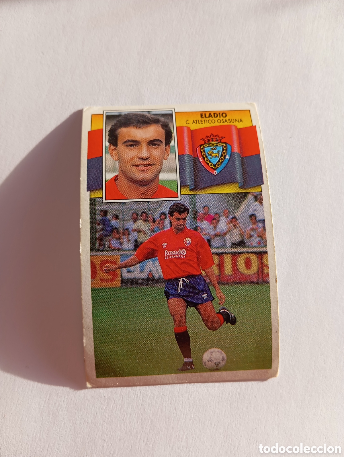 Cromos de F&uacute;tbol: ELADIO BAJA Osasuna Liga Este 1990 1991 Panini 90 91 NUEVO SIN PEGAR